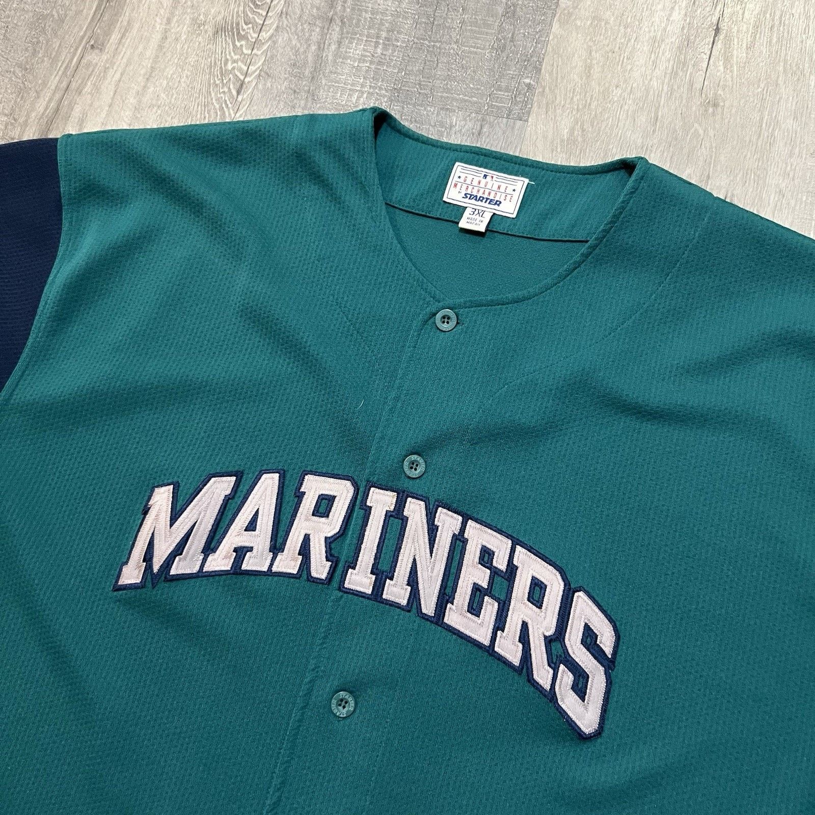 Starter VTG 90s Seattle Mariners Starter Jersey Sz 3XL MLB Teal Size US XXL / EU 58 / 5 - 2 Thumbnail