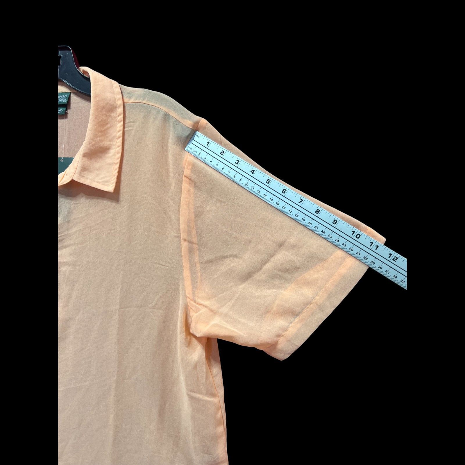 Other Wild Fable - Women's Short Sleeve Oversized Sheer Button -Do Size XL / US 12-14 / IT 48-50 - 7 Thumbnail