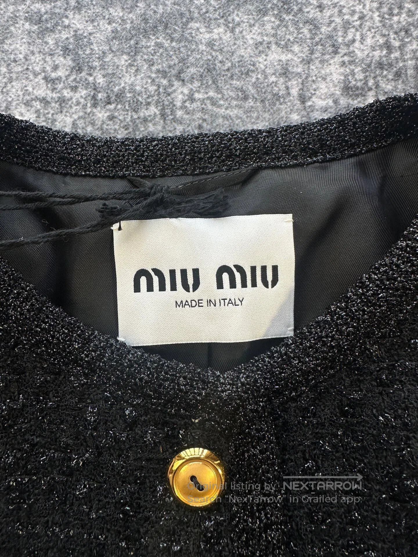 Miu Miu miu miu black tweed sequin jacket. Size M / US 6-8 / IT 42-44 - 3 Thumbnail