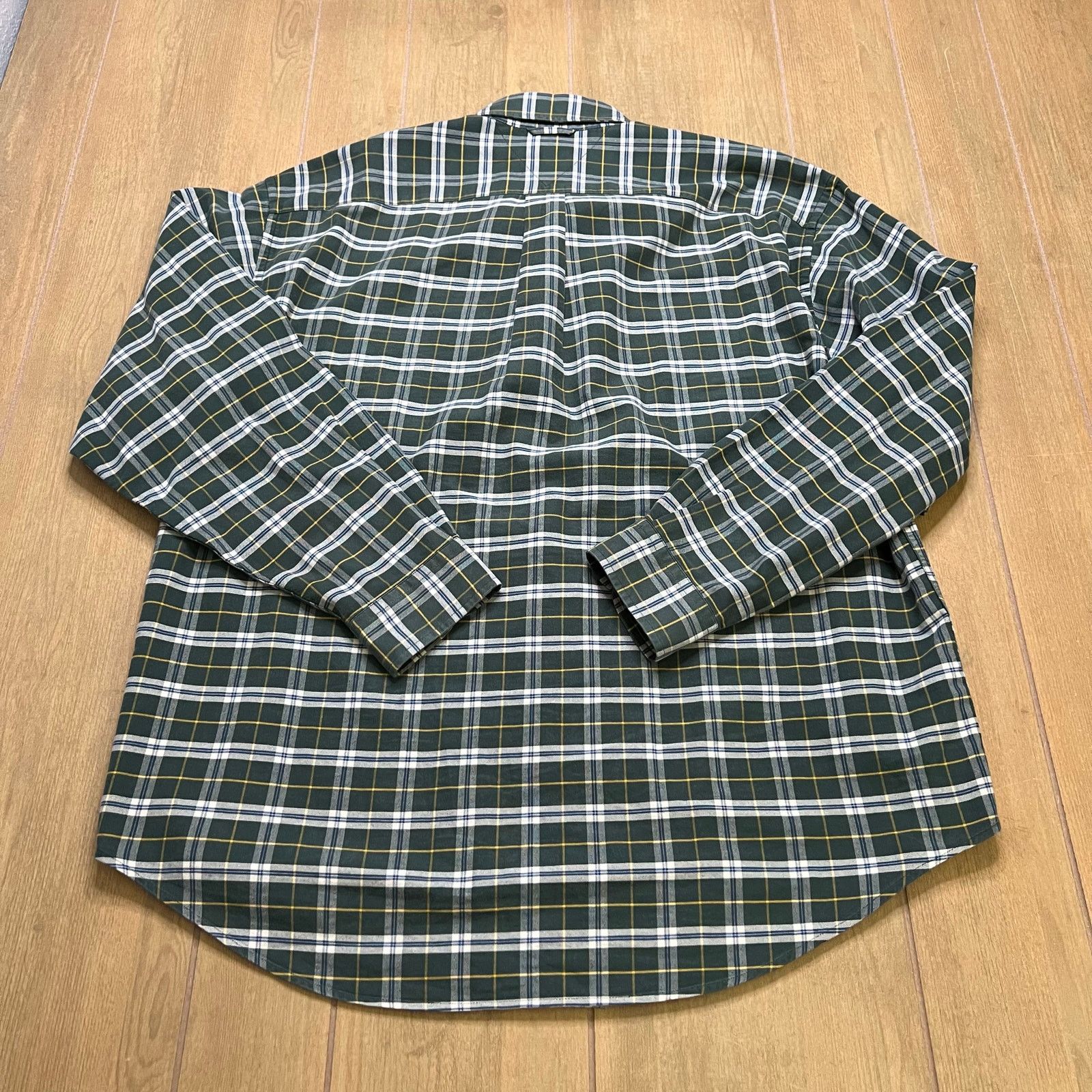Tommy Hilfiger Tommy Hilfiger Plaid Button Down Shirt Mens XL Green Cotton Size US XL / EU 56 / 4 - 11 Thumbnail