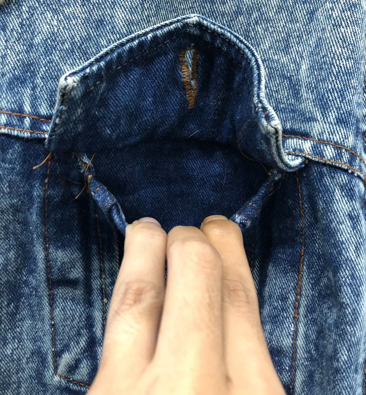 Vintage Vintage Sports Club Denim Jacket Size US L / EU 52-54 / 3 - 6 Thumbnail