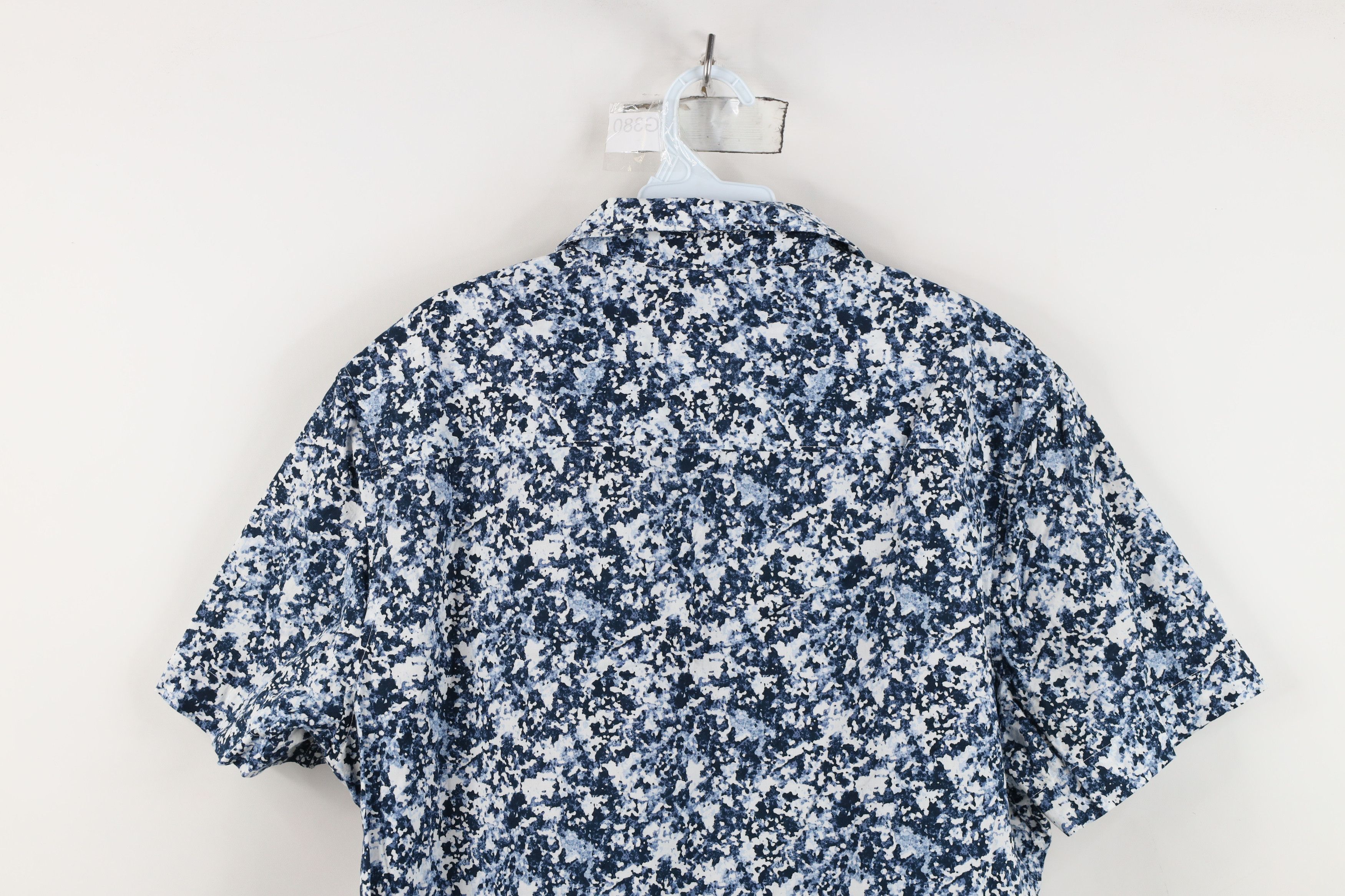 Vintage Perry Ellis Abstract Splatter Short Sleeve Button Shirt Size US XL / EU 56 / 4 - 10 Thumbnail