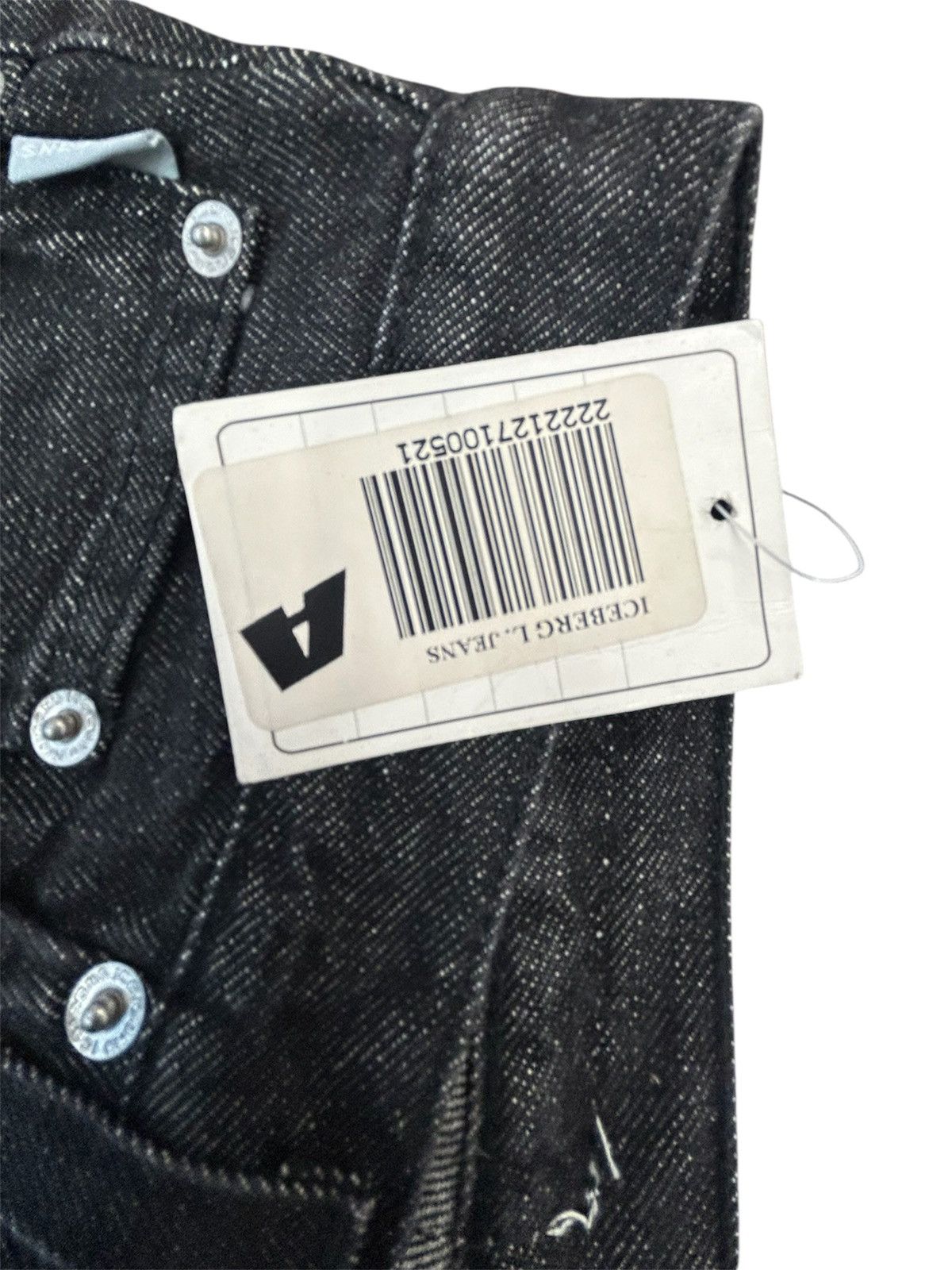 Iceberg NWT Vintage Iceberg "IceJeans" - Black Denim - Made in Italy Size 27" / US 4 / IT 40 - 7 Thumbnail