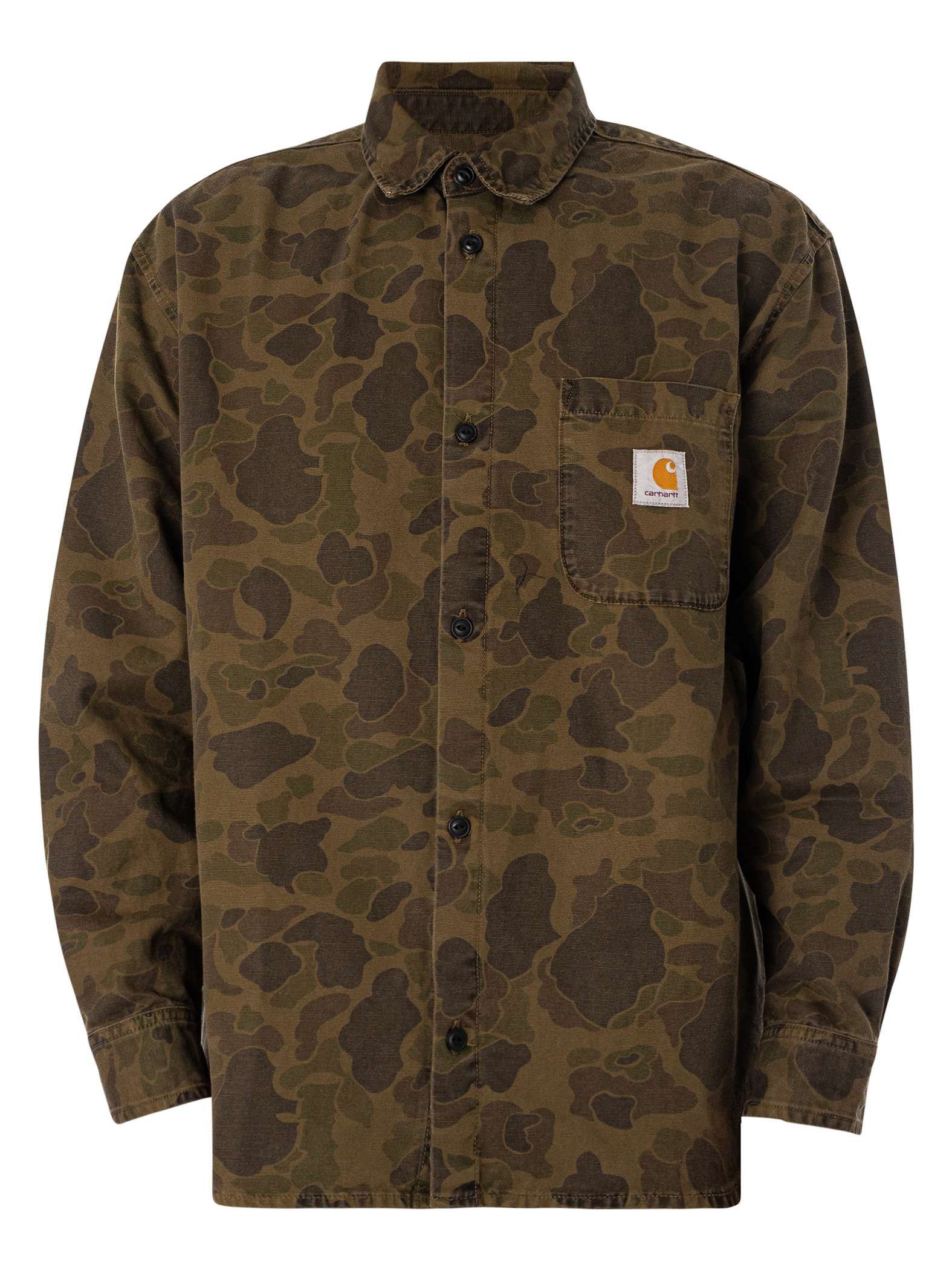 o1s22i1n1024 Canvas Duck Overshirt in Khaki