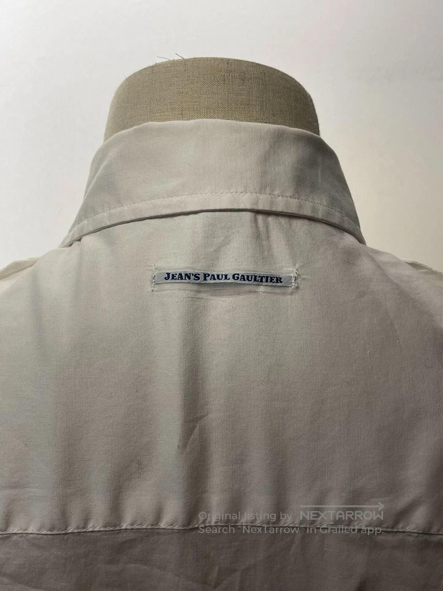 Jean Paul Gaultier Jean Paul Gaultier Military Style White Shirt. Size US L / EU 52-54 / 3 - 6 Thumbnail