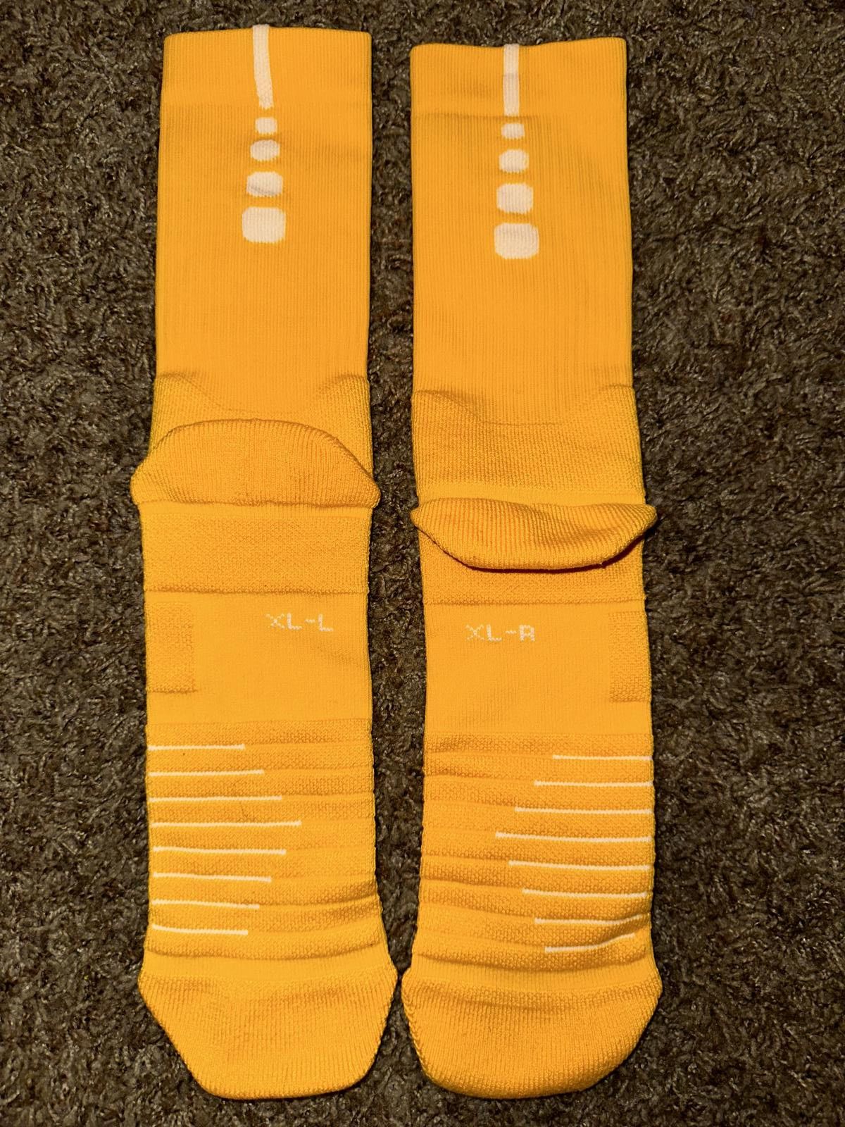 Nike Nike Men`s Elite Yellow Quick Crew Socks 1 Pair Size ONE SIZE - 5 Thumbnail