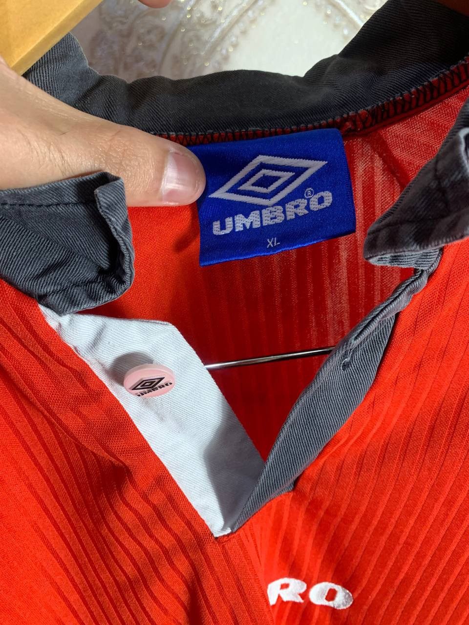 Umbro × Vintage VERY RARE UMBRO NÜRNBERG GERMANY SOCCER JERSEY BLOKECORE Size US XL / EU 56 / 4 - 4 Thumbnail