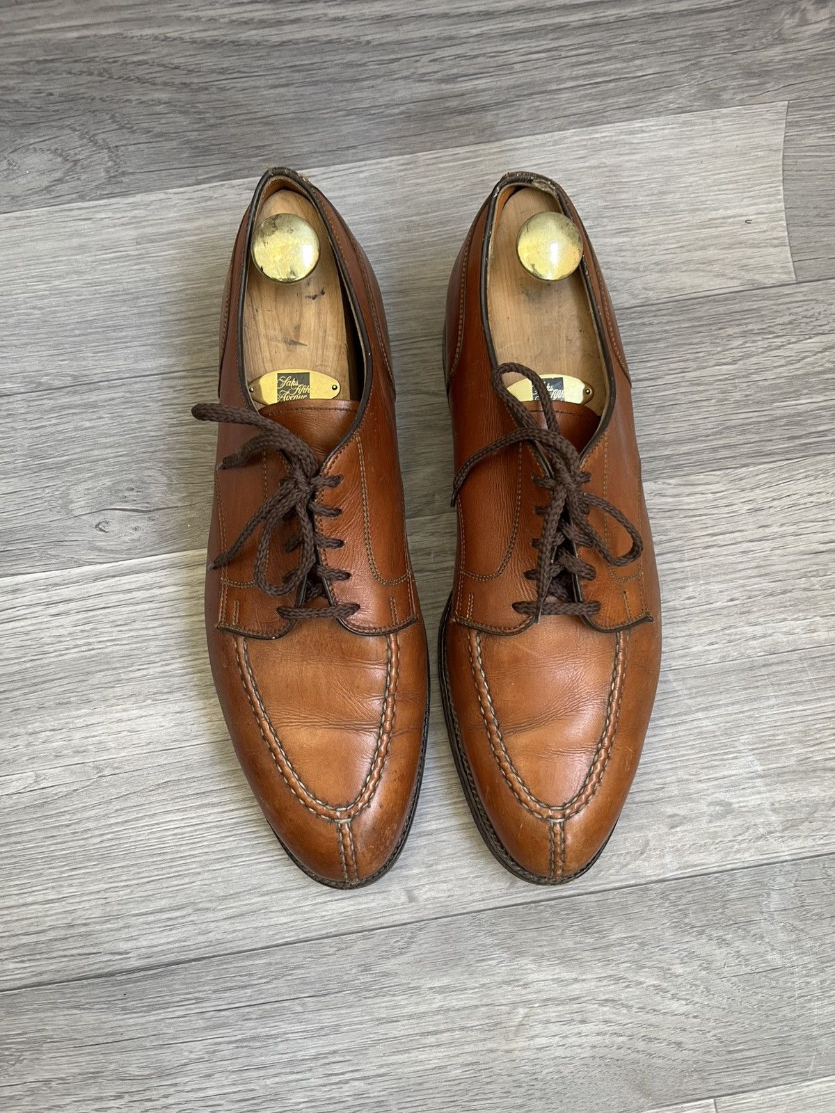 Alden Alden norvegian front blucher brown lace-up shoes us 12B/D Size US 12 / EU 45 - 3 Thumbnail