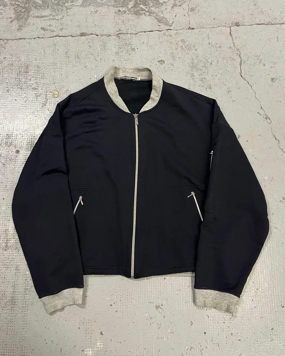 Marithe + Francois Girbaud 1990s Marithé et François Girbaud Navy & Grey Track Jacket Size US S / EU 44-46 / 1 - 1 Thumbnail