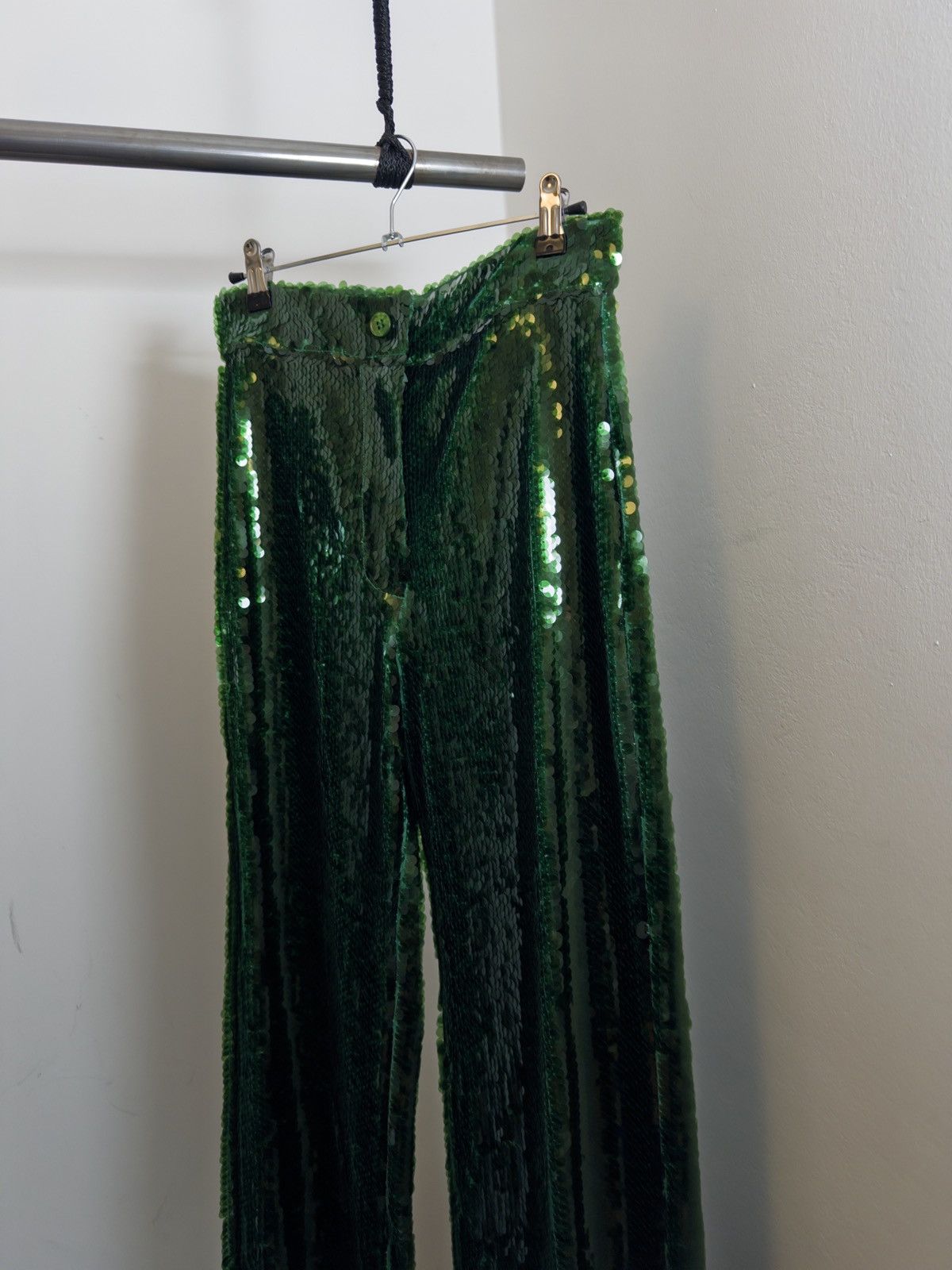 Gucci La Veste x Gucci Vault Green Sequin Pants – Limited Edition Size 26" / US 2 / IT 38 - 1 Thumbnail