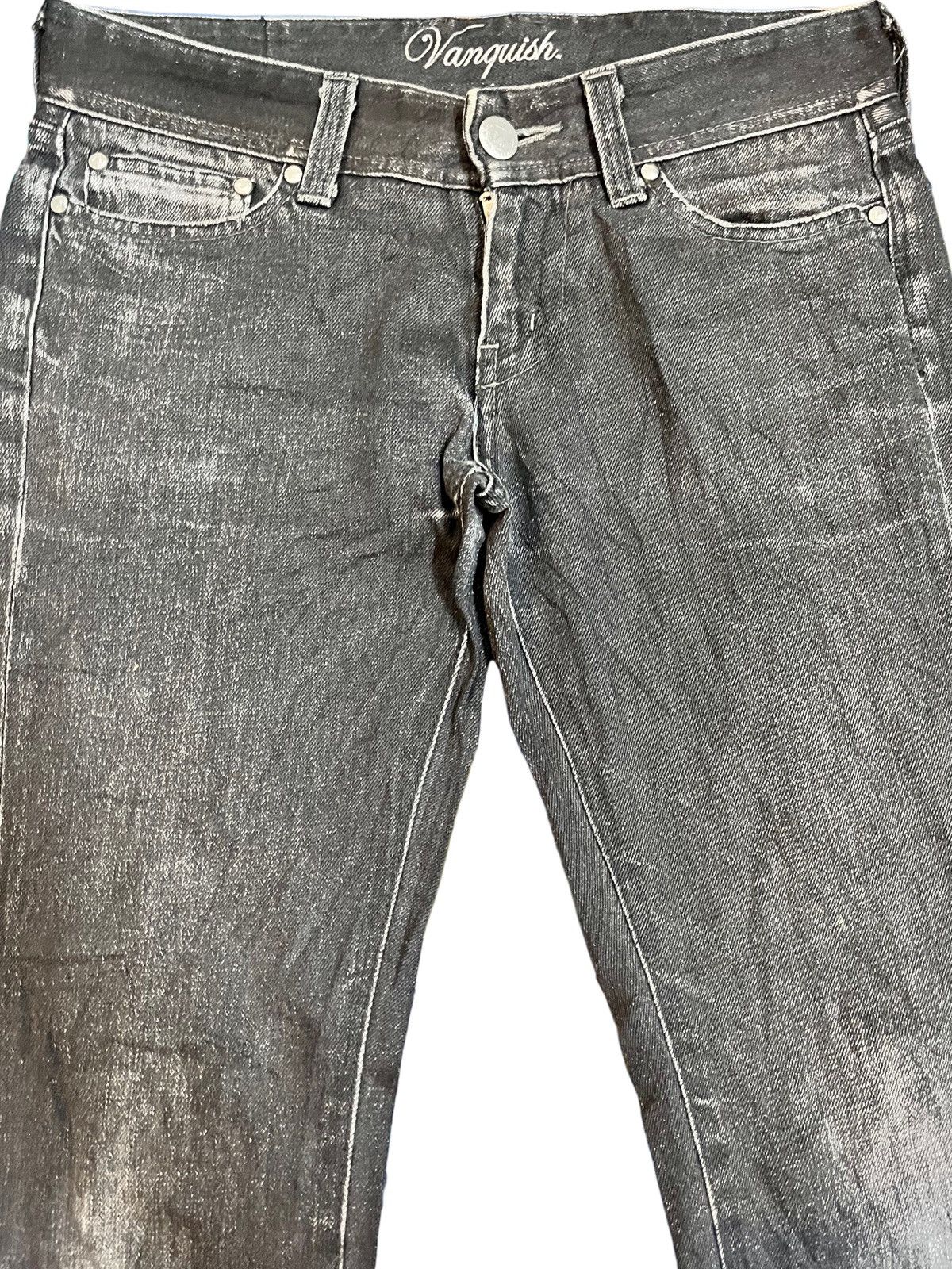 Beauty Beast × Vanquish × Vintage Vintage Vanquish Straight Cutting Black Denim Size US 31 - 4 Thumbnail