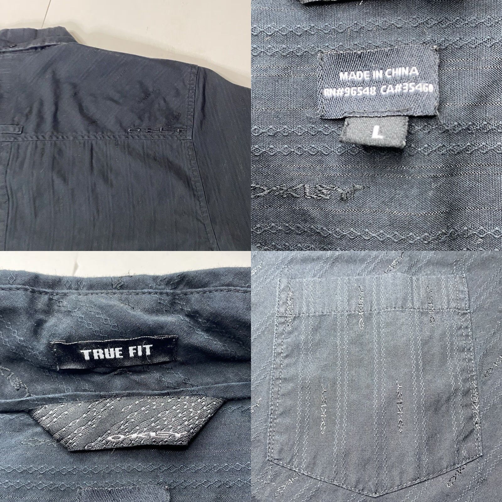 Oakley VINTAGE Oakley Shirt Mens Large Long Sleeve Button Up Casual Skate Grunge AOP Size US L / EU 52-54 / 3 - 9 Thumbnail