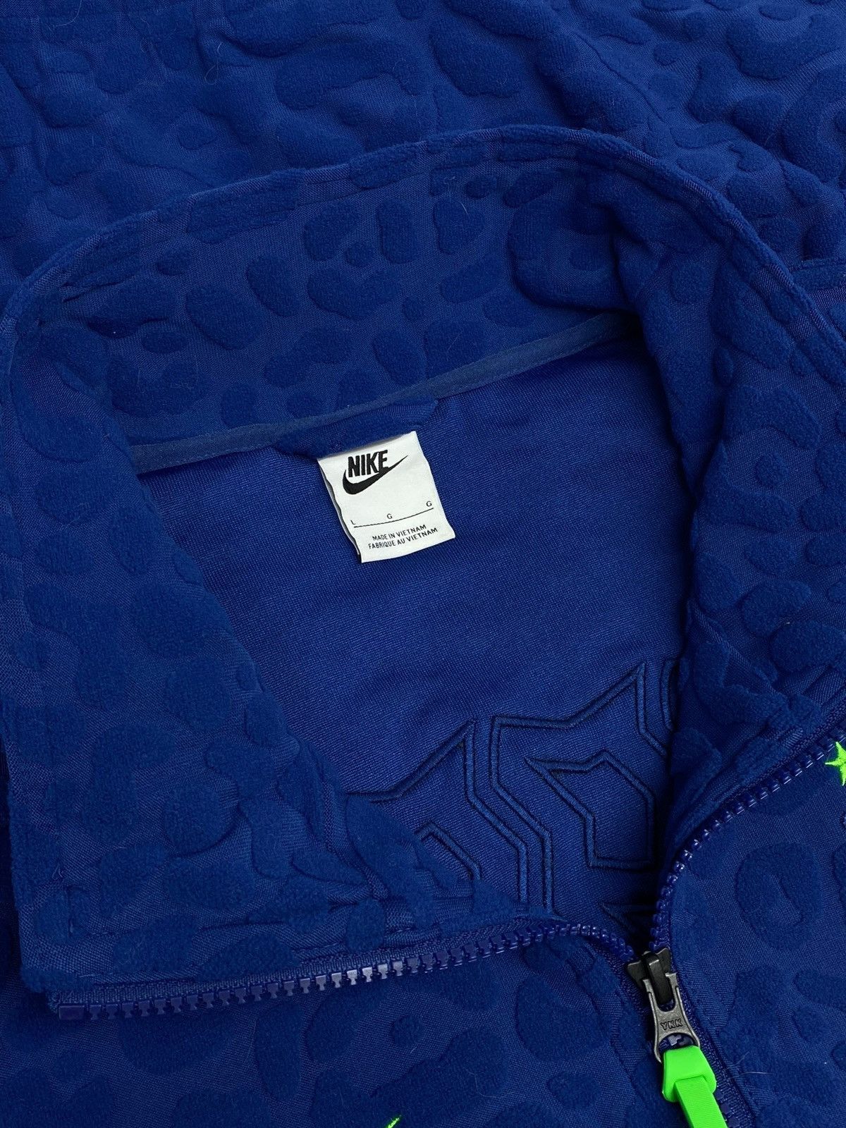 Nike BRAZIL NIKE LEOPARD FLEECE JACKET HYPE FUTURE STREET VIBES Size US L / EU 52-54 / 3 - 14 Thumbnail