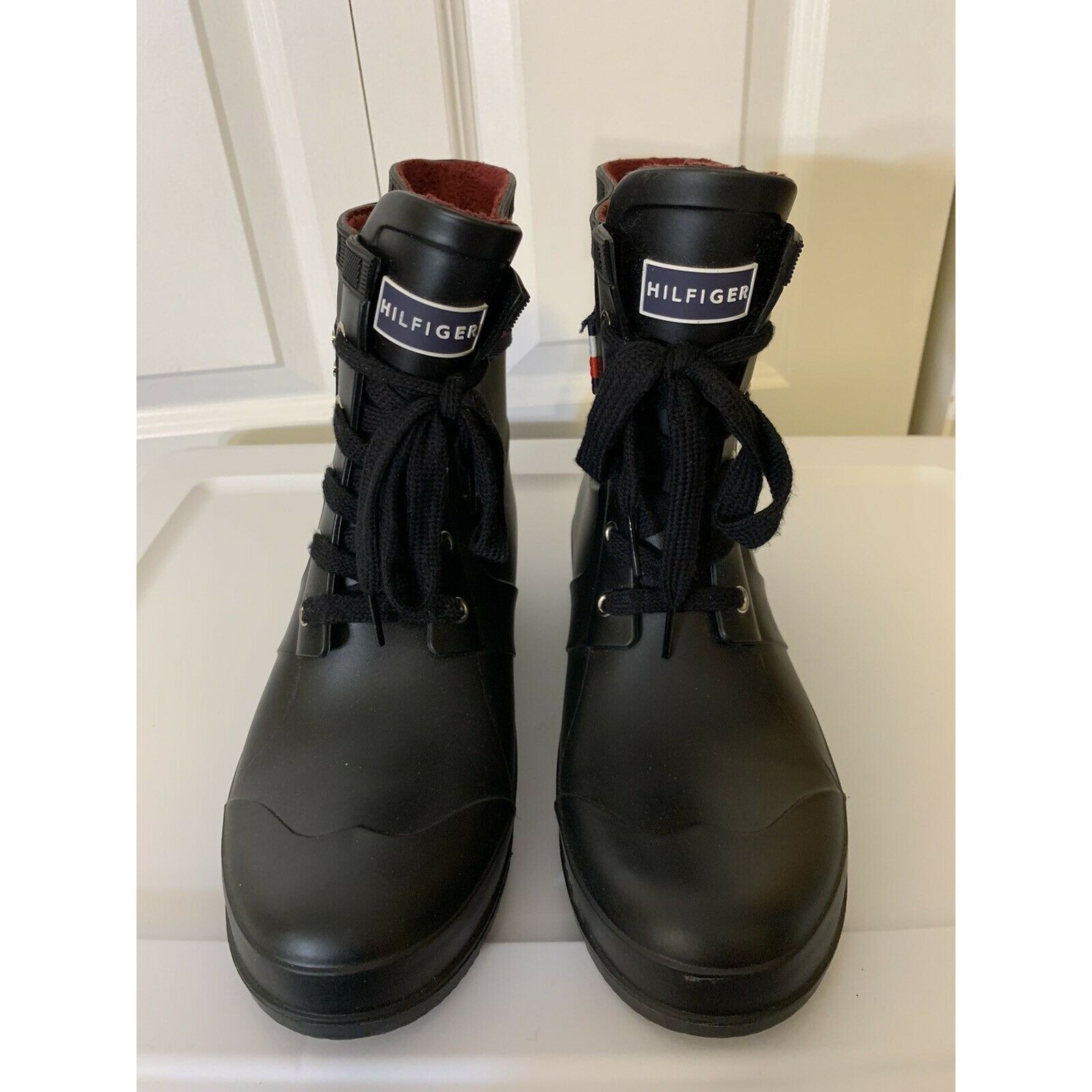 Tommy Hilfiger Tommy Hilfiger Rain Rubber Women Sz 10 M Waterproof Boots Na Size US 10 / IT 40 - 4 Thumbnail