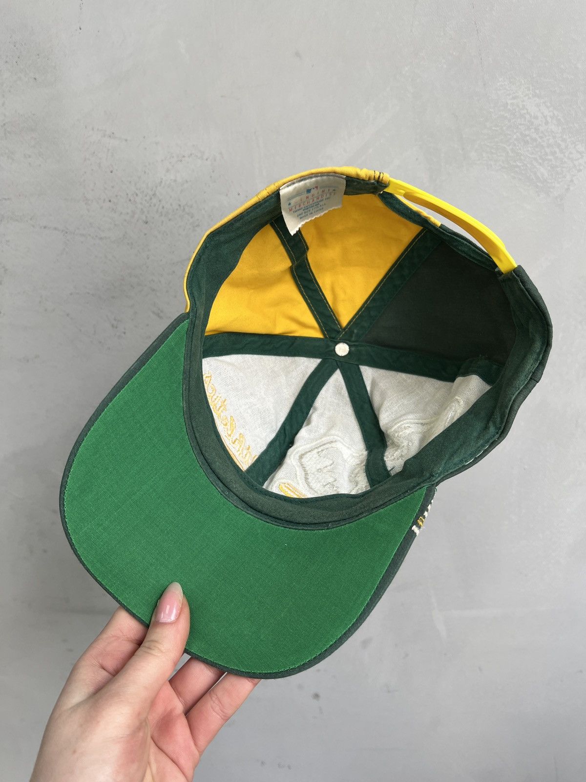 thisisneverthat Vintage 90s big log MLB Oakland Athletics cap y2k Size ONE SIZE - 9 Thumbnail