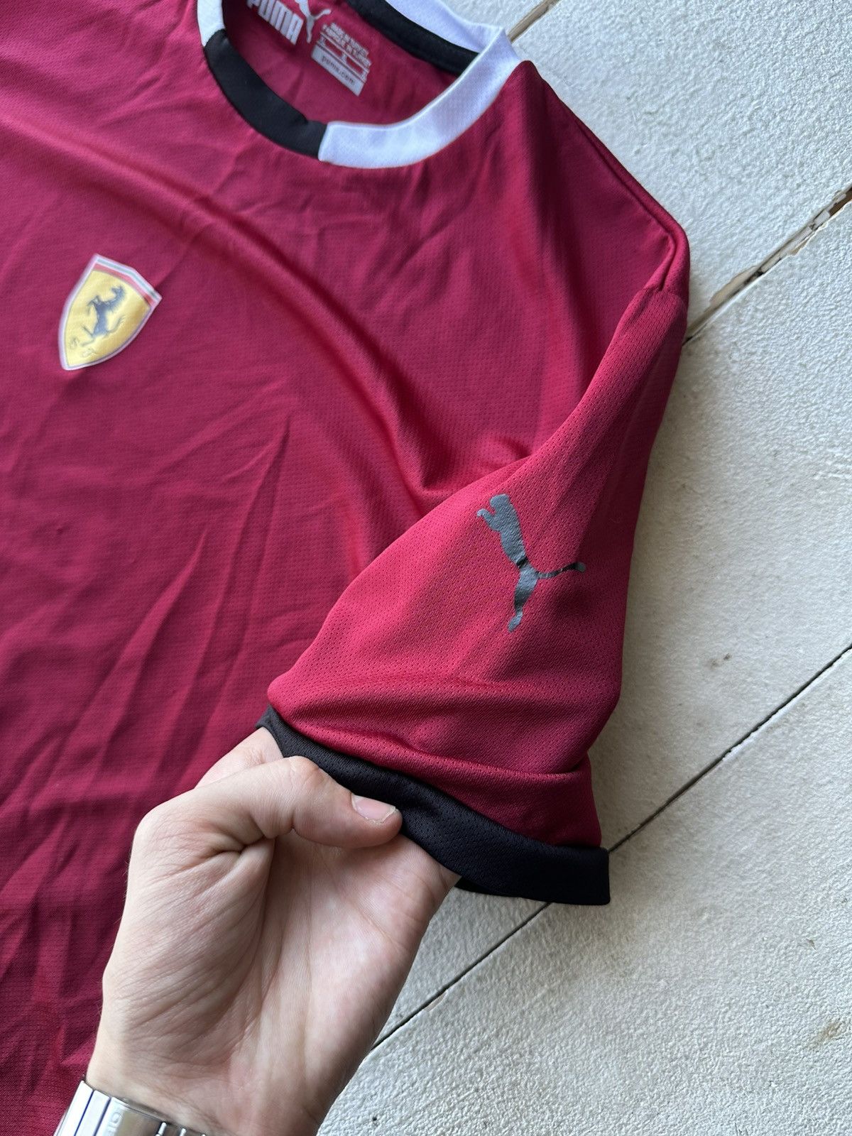 Ferrari × Puma 🚨RACING PUMA FERRARI CENTRAL LOGO SPORT TEE MEN RED Size US XL / EU 56 / 4 - 7 Thumbnail