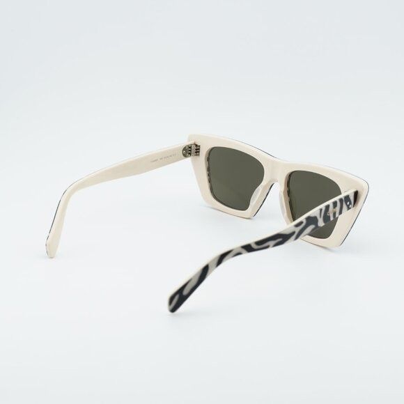 Celine Celine CL40187I 99E Sunglasses White and Black Animal Size ONE SIZE - 9 Thumbnail