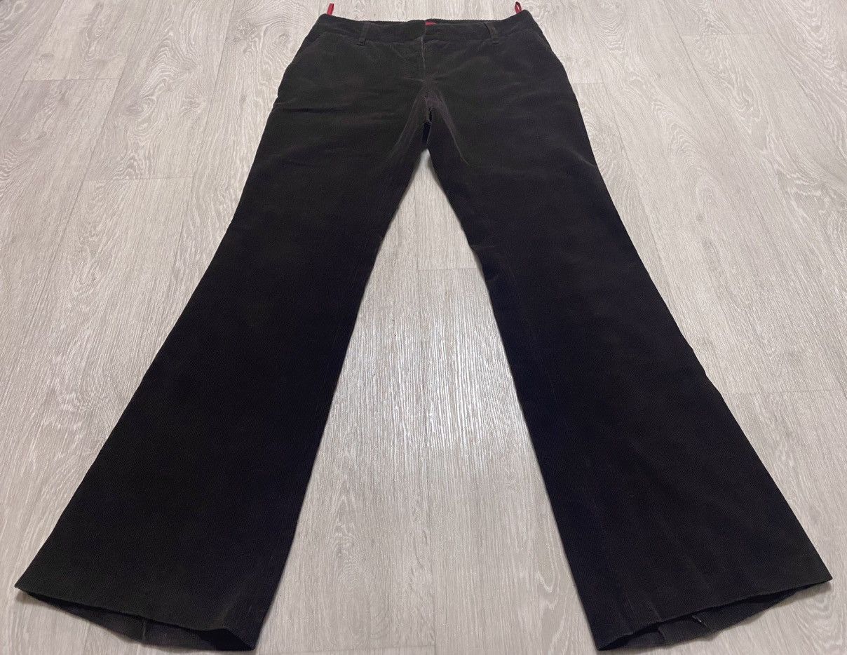 Prada Vintage Prada Linea Rossa Brown Corduroy Velvet Loose Pants Size 30" / US 8 / IT 44 - 4 Thumbnail