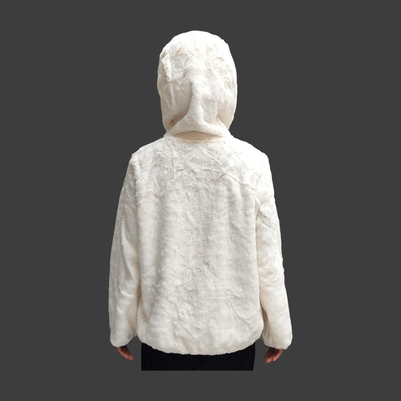 Beauty Beast SEMANTIC DESIGN Snow White Faux Fur Hoodie Jacket Size M / US 6-8 / IT 42-44 - 6 Thumbnail