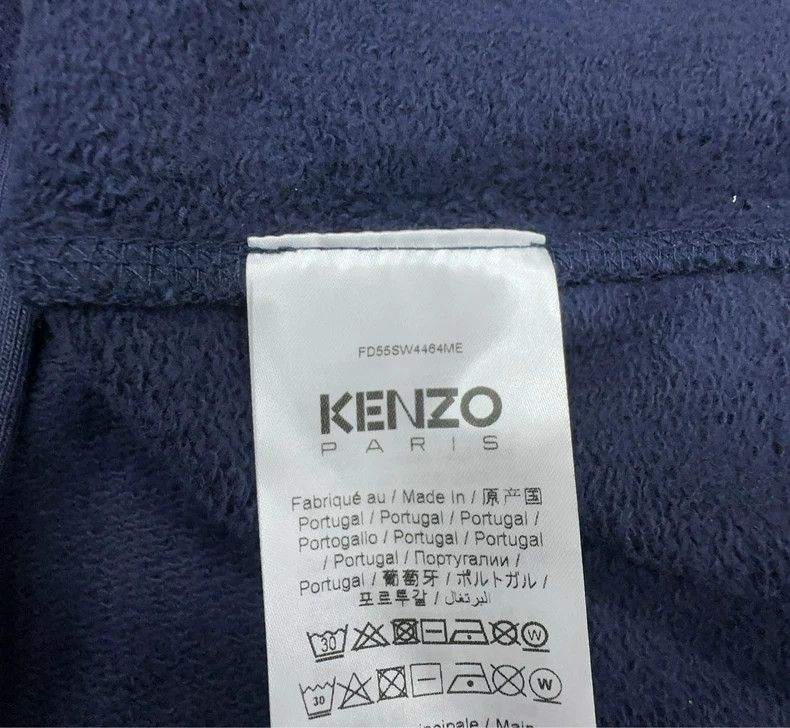 Kenzo KENZO Back flower letter print V-neck single row knit swea Size US XXL / EU 58 / 5 - 7 Thumbnail