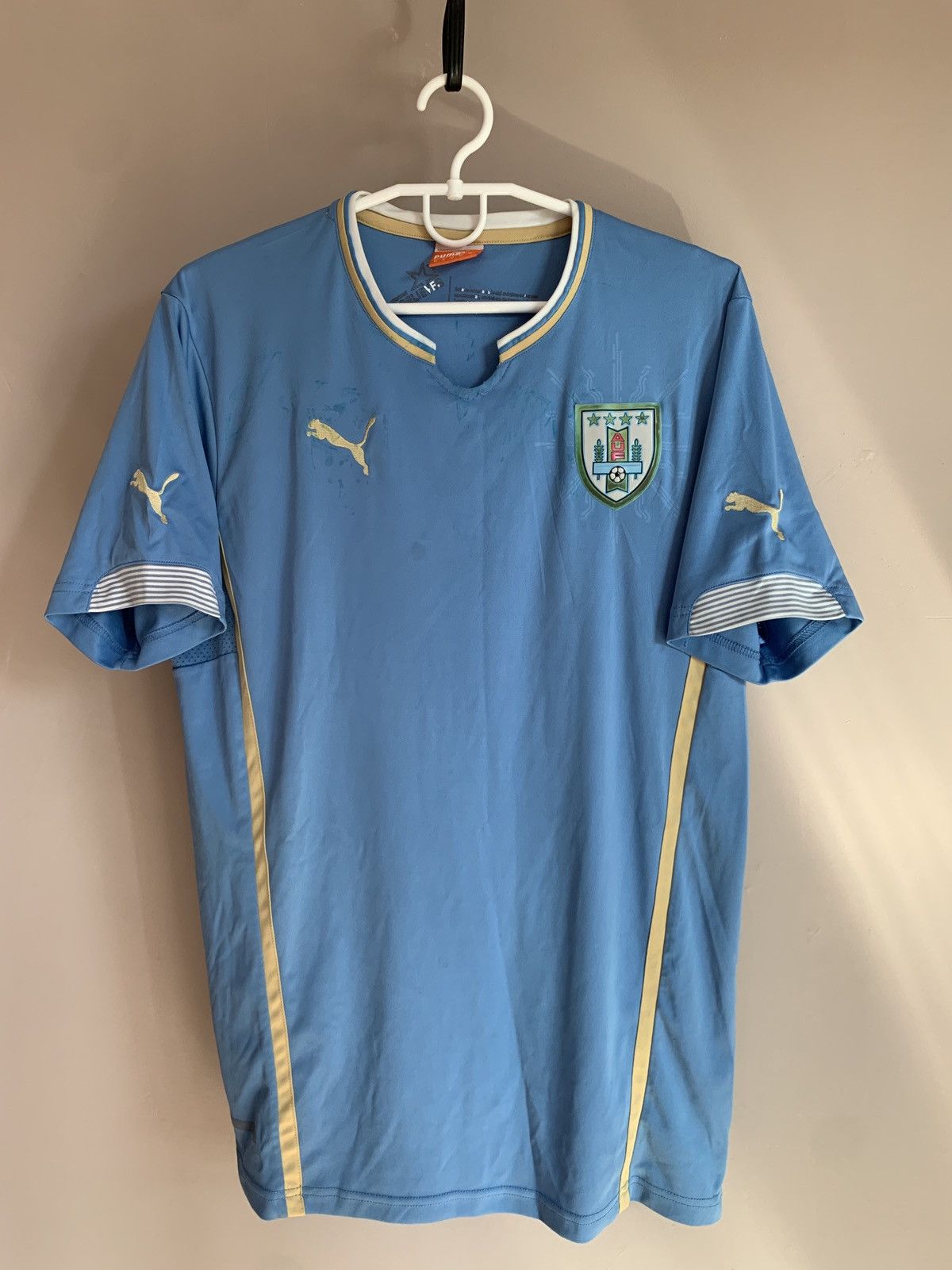 Puma Uruguay Home Football Shirt Puma Soccer Jersey Size M Size US M / EU 48-50 / 2 - 1 Thumbnail