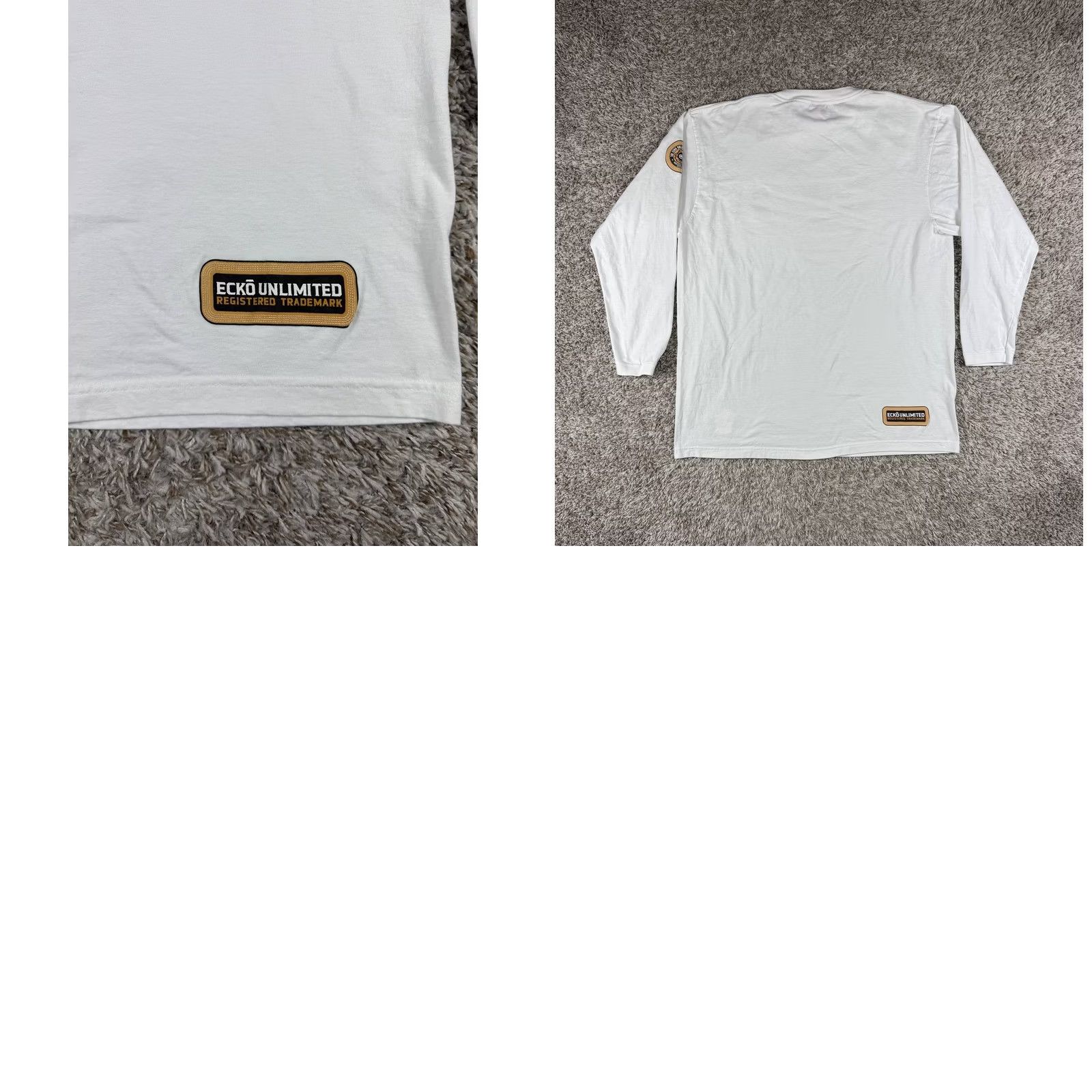 Ecko Unltd. VINTAGE Ecko Unltd. T-Shirt Long Sleeve White 2XL Logo Hip Hop Streetwear Men Shirt Size US XXL / EU 58 / 5 - 9 Thumbnail