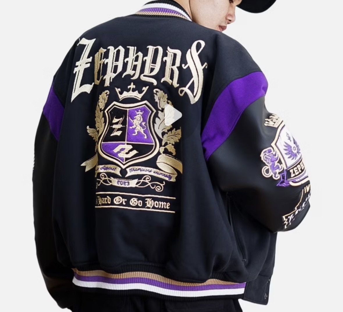 Other Varsity jacket black skull Size US L / EU 52-54 / 3 - 4 Thumbnail