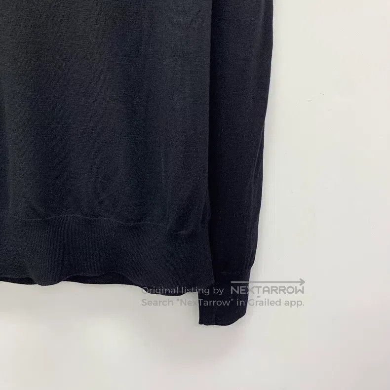 Hermes Hermes Black wool round neck long-sleeve knit Size L / US 10 / IT 46 - 4 Thumbnail