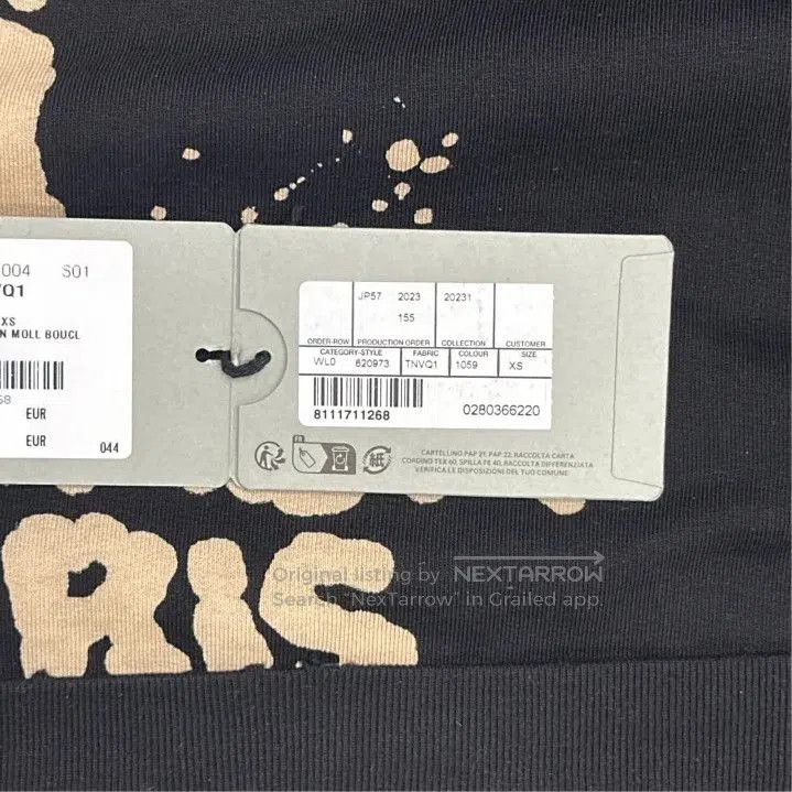 Balenciaga Balenciaga Hand Drawn Logo Black Hoodie. Size US XS / EU 42 / 0 - 3 Thumbnail