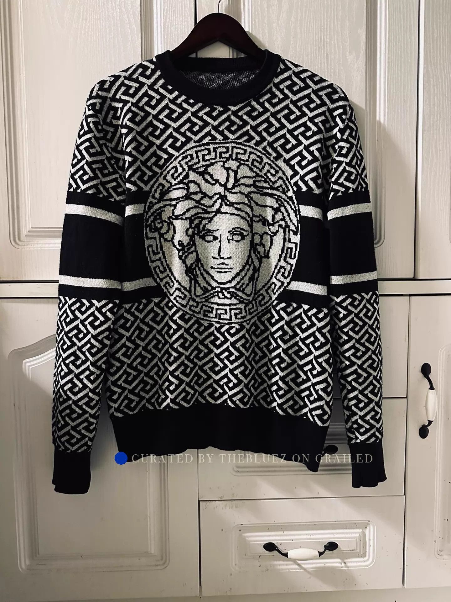 Versace Milan Runway Wool Knit Sweater Size US M / EU 48-50 / 2 - 1 Thumbnail
