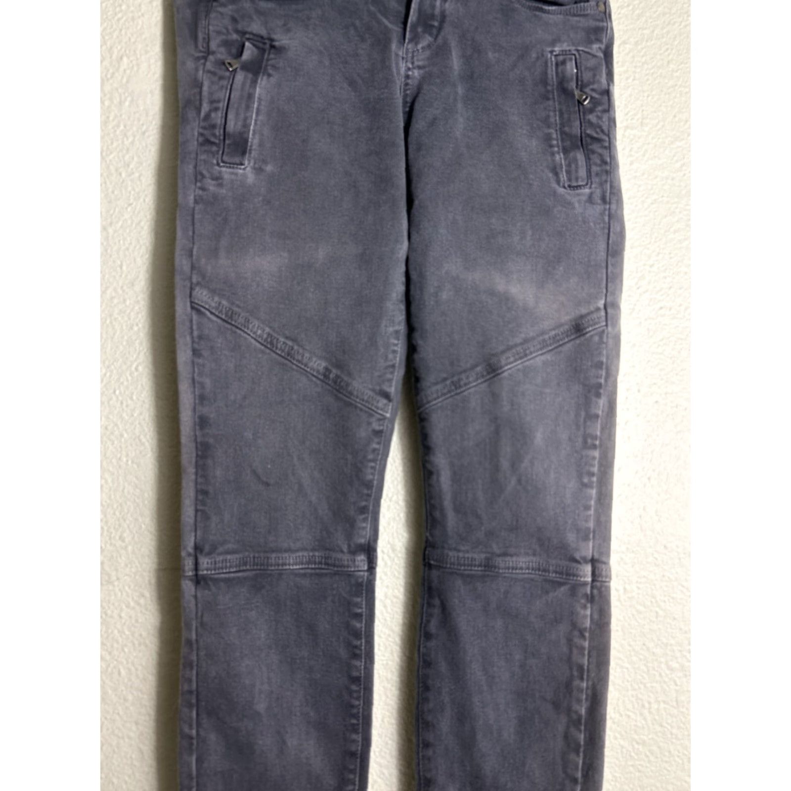 Paige Paige Jeans Skinny Slim Gray 26 Womens Denim Belt Loops Zipper Button Inseam 28 Modern Classic Comfort Pocket Jeans Womens Size 26" / US 2 / IT 38 - 3 Thumbnail