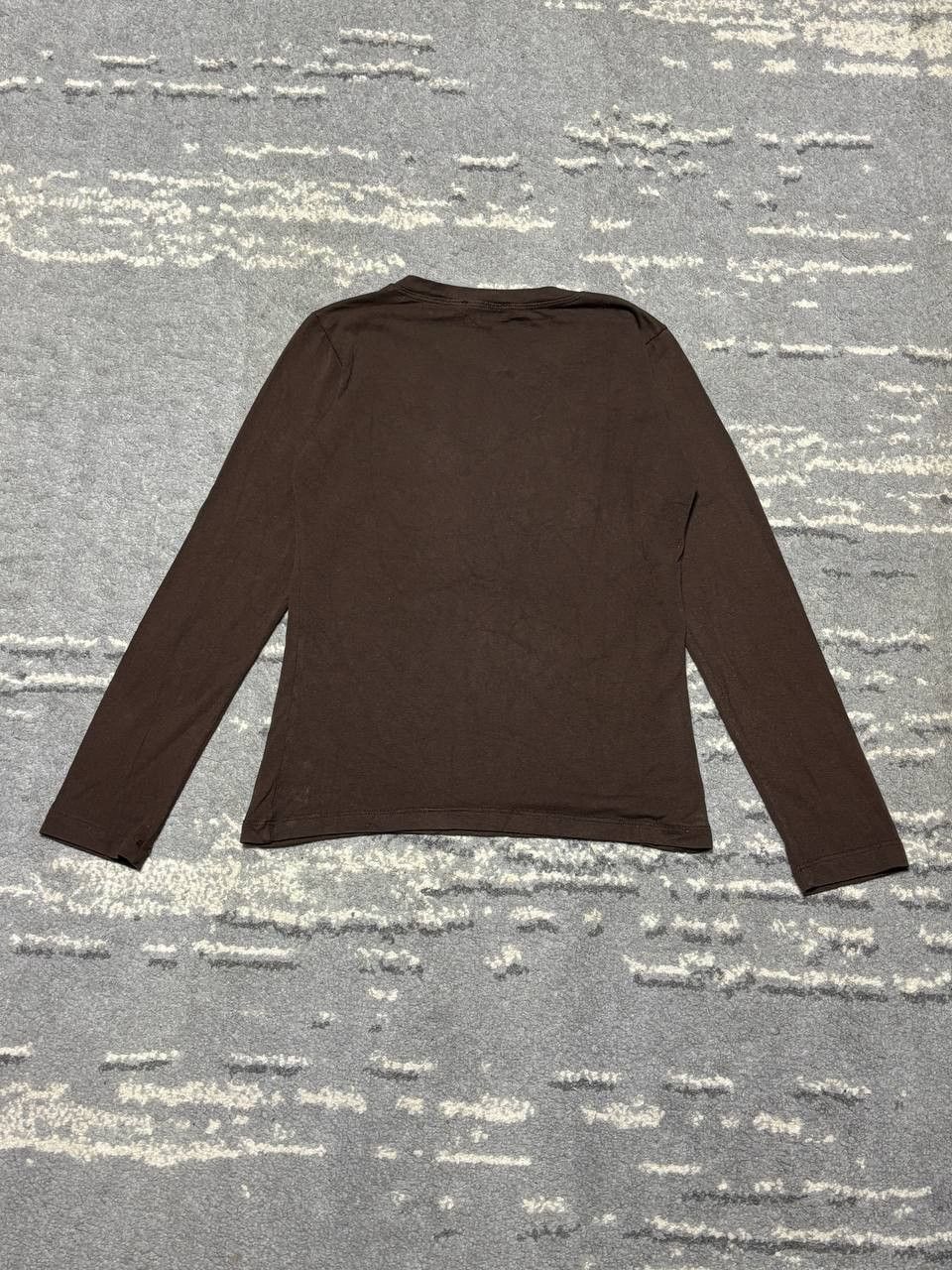 Dolce & Gabbana 👕 D&G Long Sleeve Top — Brown Rhinestone Logo Edition Size S / US 4 / IT 40 - 4 Thumbnail