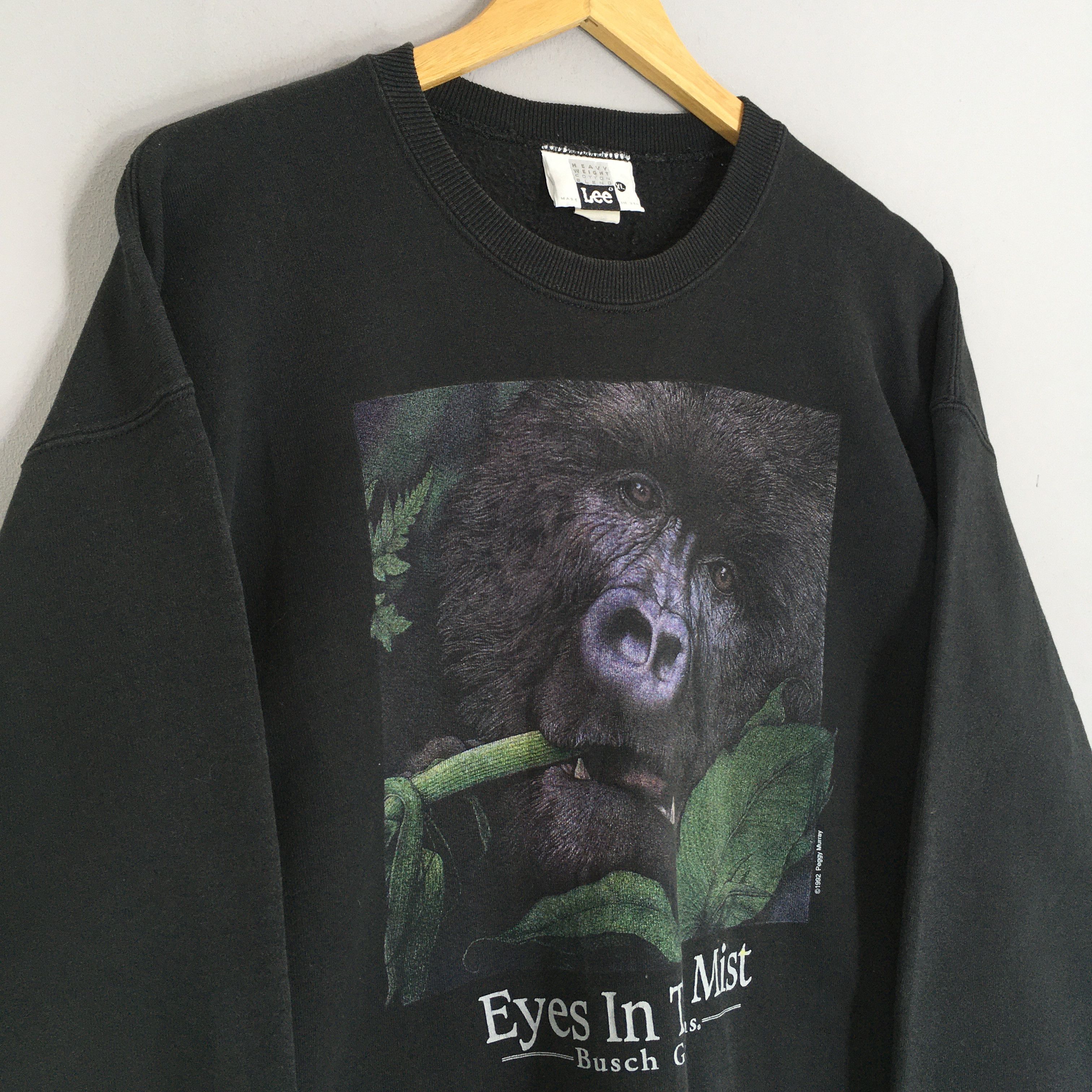 Habitat Vintage 90s Eyes In The Mist Mountain Gorilla Sweatshirt XL Size US XL / EU 56 / 4 - 3 Thumbnail