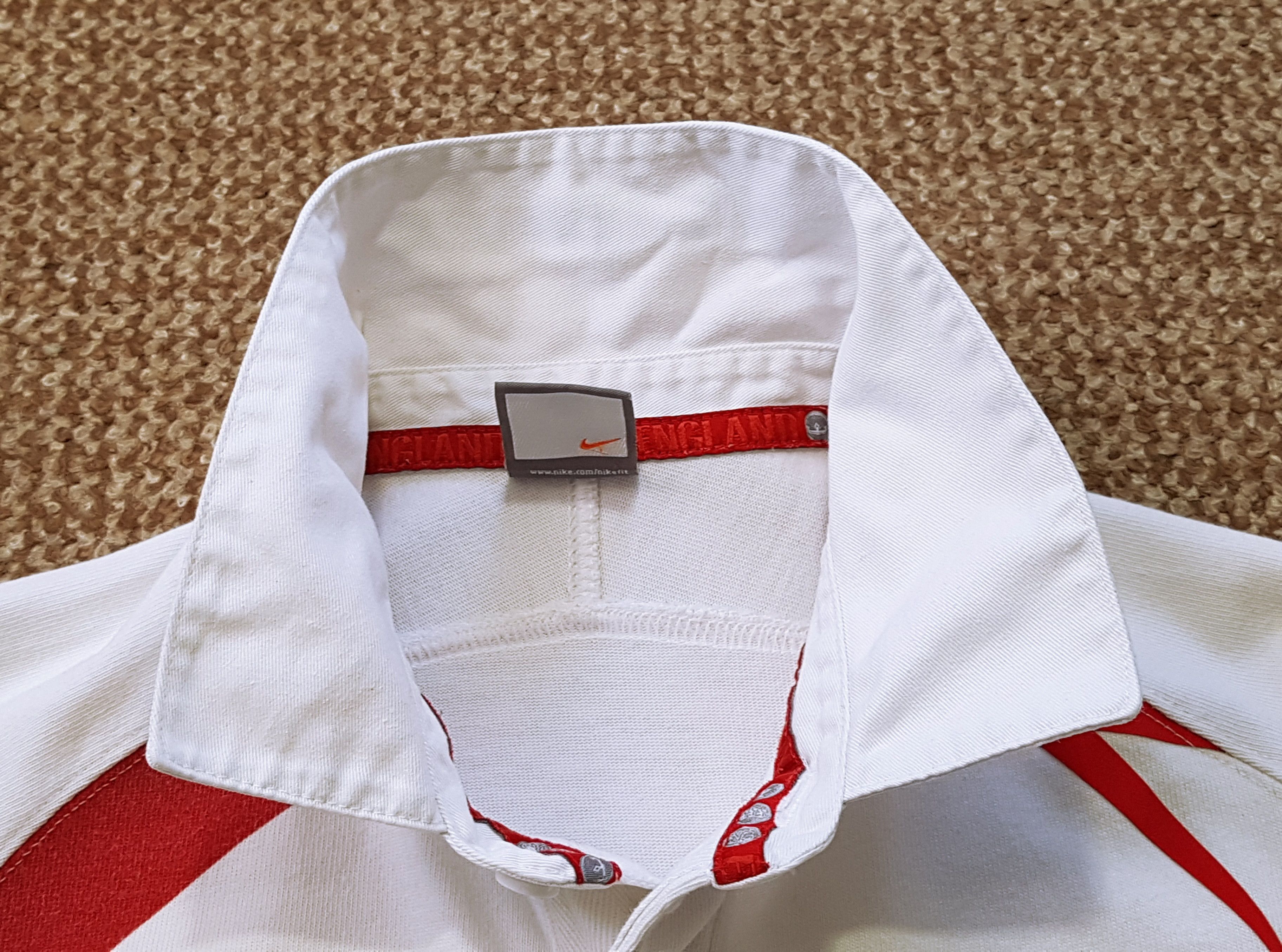 Nike Nike Vintage England O2 Team Rugby Polo Shirt Jersey sz L Size US L / EU 52-54 / 3 - 9 Thumbnail
