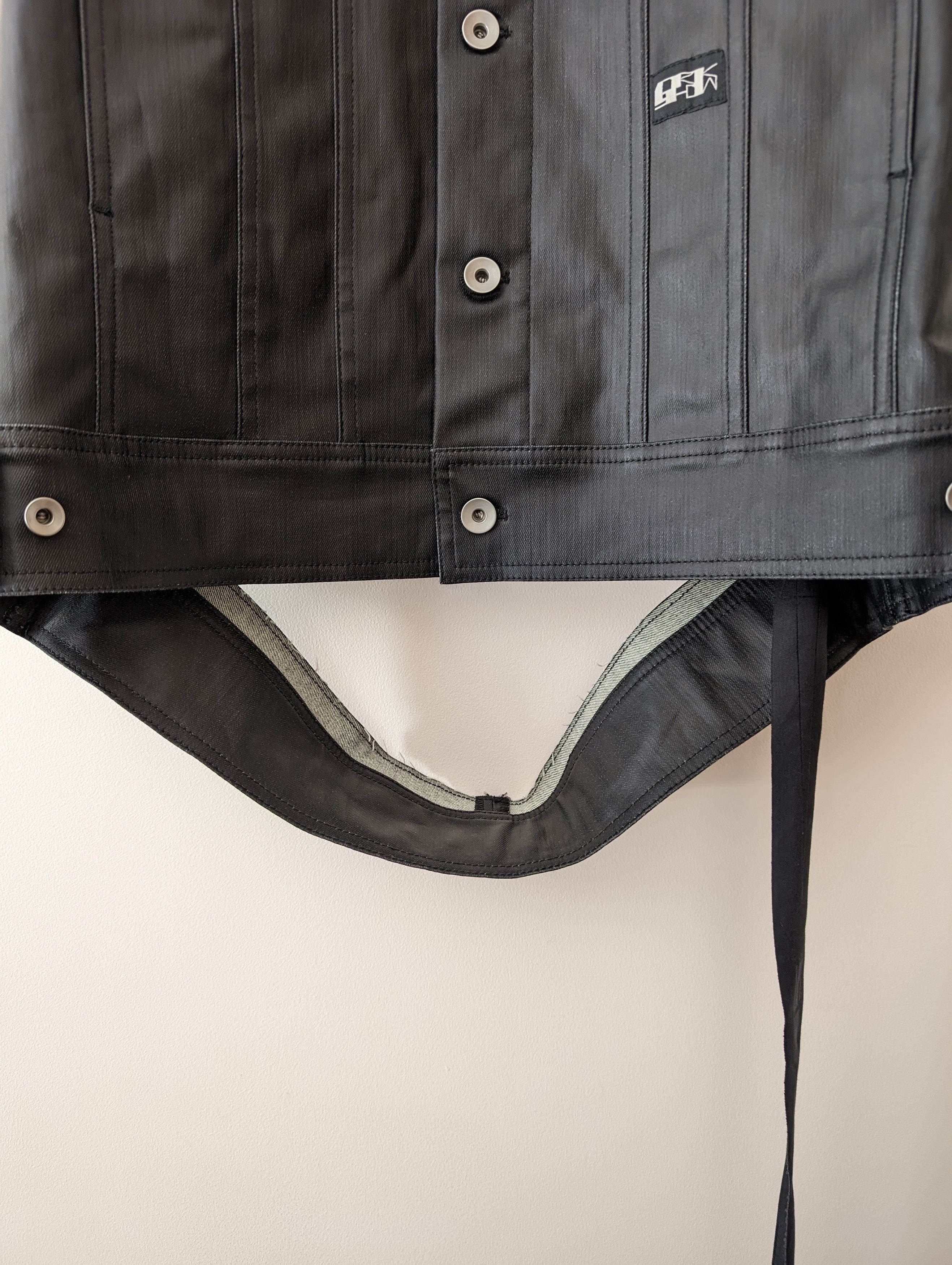 Rick Owens SS21 Runway Jumbo Cutout Sleeveless Denim Trucker Size US S / EU 44-46 / 1 - 4 Thumbnail