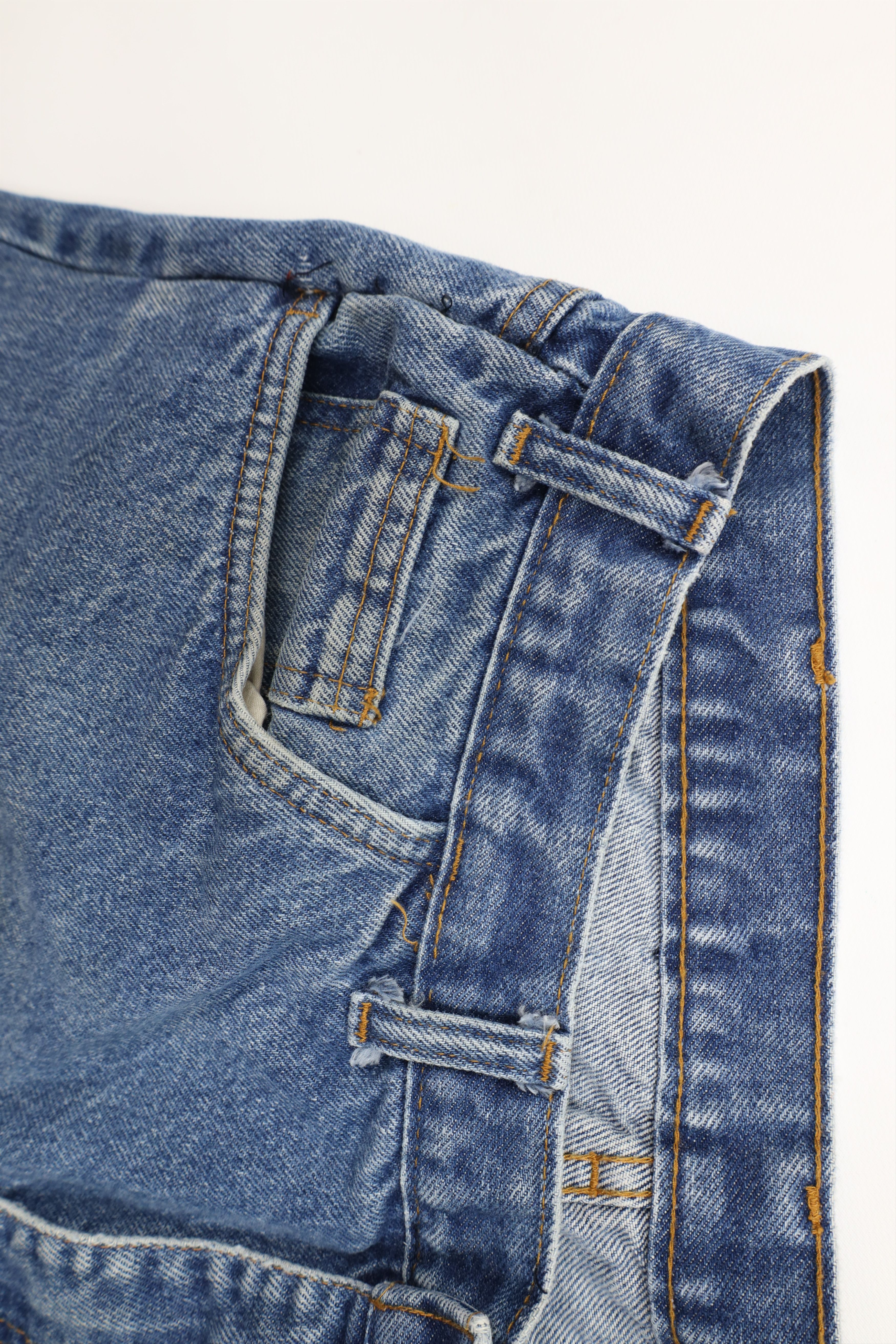 Vintage Vintage Streetwear Fire Flame Resistant Wide Leg Jeans Size US 38 / EU 54 - 9 Thumbnail