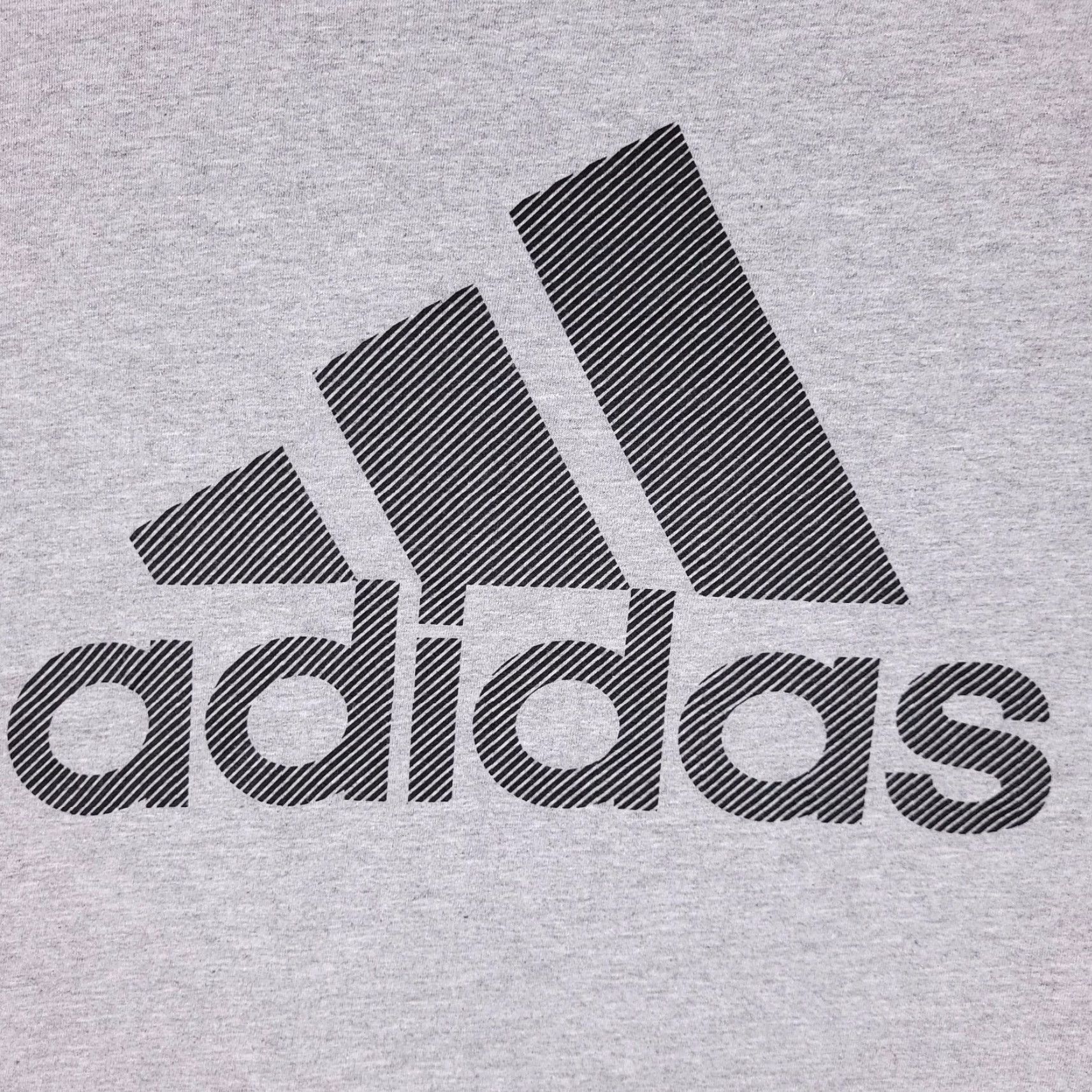 Adidas Adidas T-Shirt Gray Big Logo Short Sleeve Adult Mens Size Medium Crew Neck Cotton Modern Sports Aesthetic Mens Size US M / EU 48-50 / 2 - 2 Thumbnail
