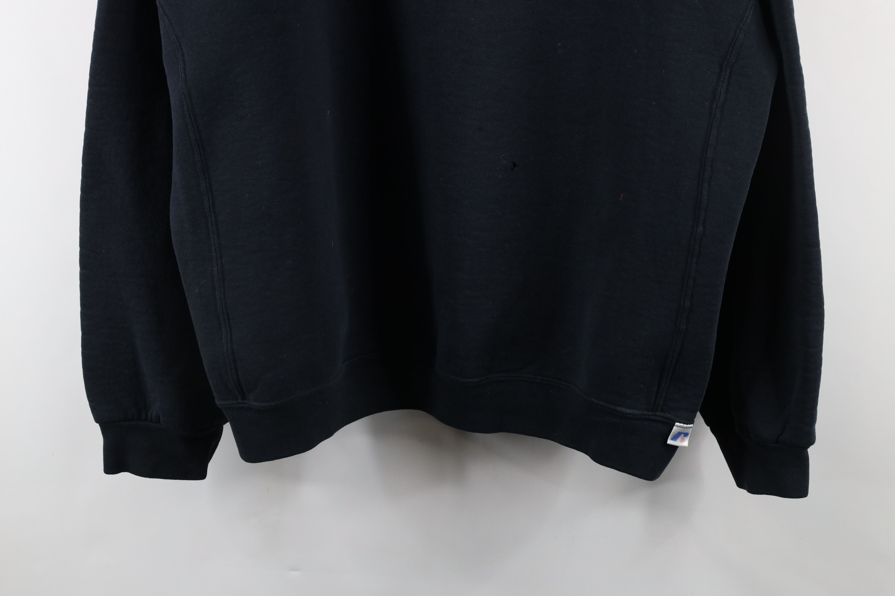 Russell Athletic × Vintage Vintage Russell Athletic Blank Crewneck Sweatshirt Black Size US XXL / EU 58 / 5 - 3 Thumbnail