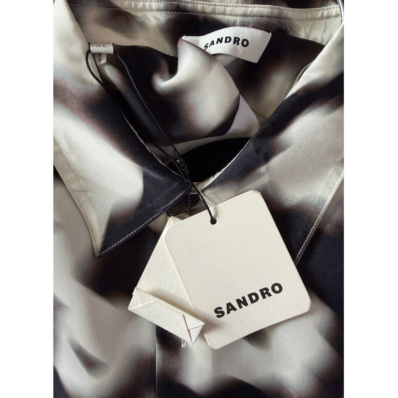 Sandro Sandro NWT E2blurry Flowers Shirt Size US XL / EU 56 / 4 - 6 Thumbnail