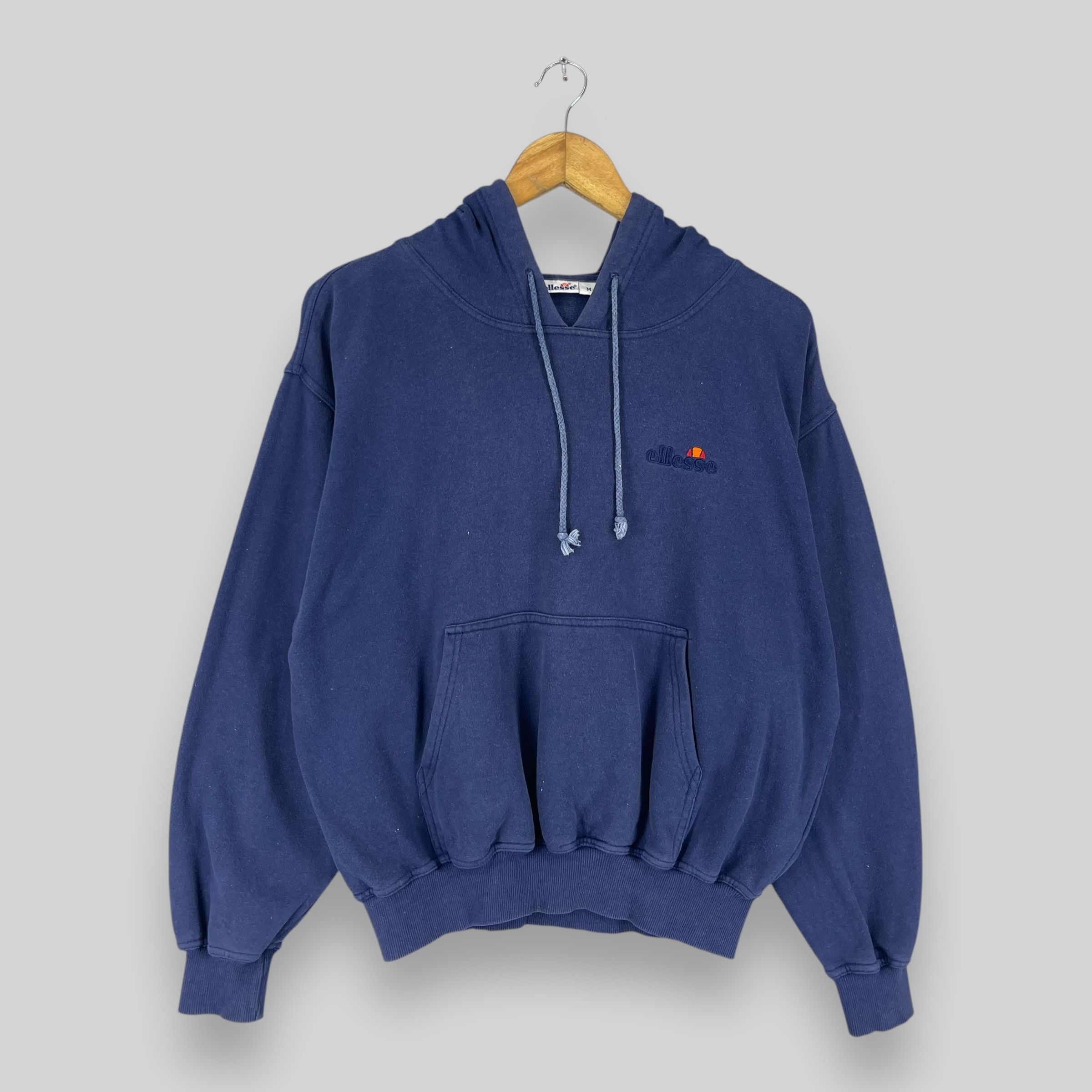 Ellesse Vintage 90s ELLESSE Spellout Back Hit Pullover Hooodie Size M / US 6-8 / IT 42-44 - 5 Thumbnail