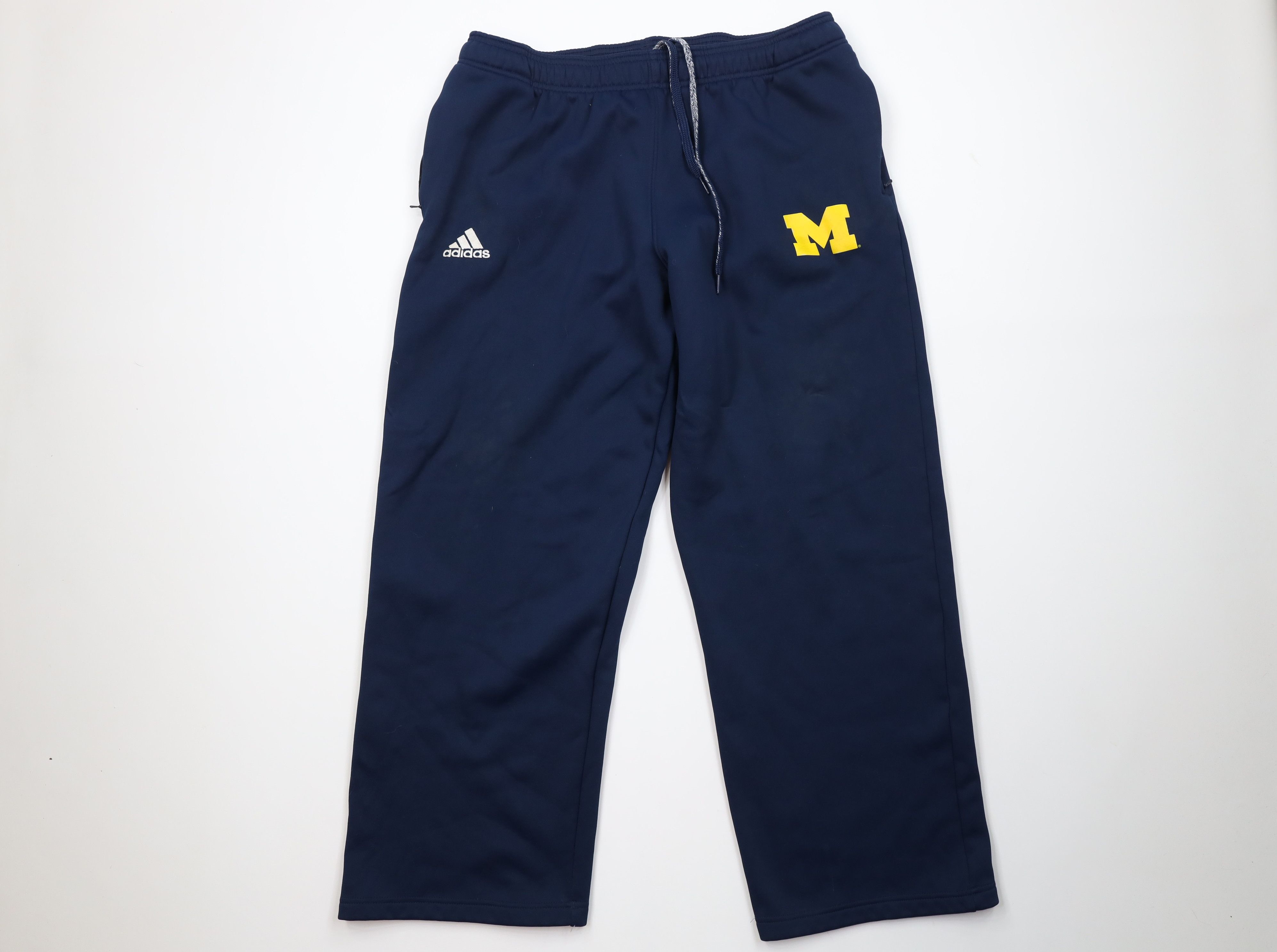 Adidas Vintage Adidas University of Michigan Football Sweatpants Size 36" / US 14 / IT 50 - 1 Thumbnail