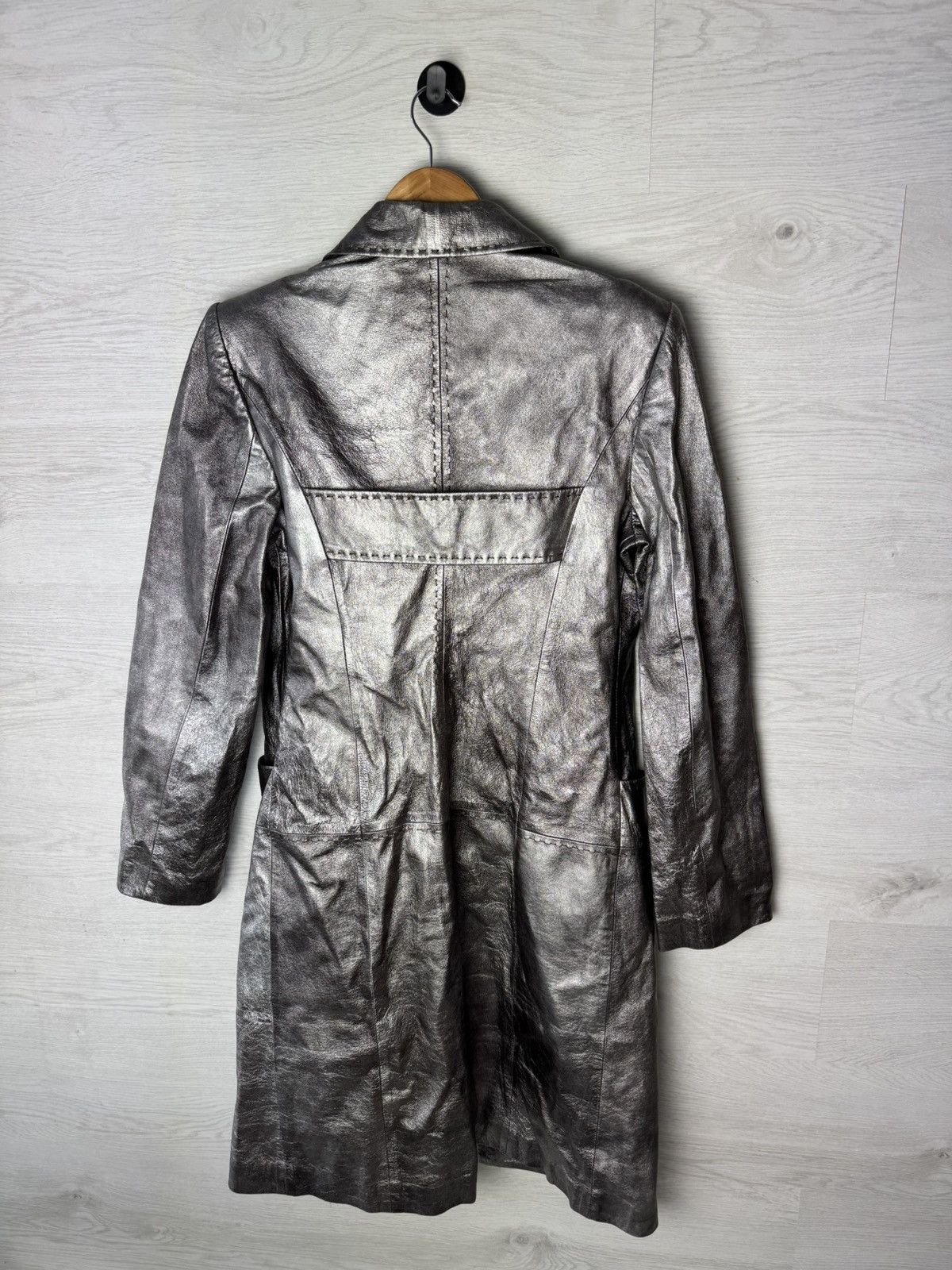 Just Cavalli Just Cavalli Coat Long Silver Metallic Size M / US 6-8 / IT 42-44 - 15 Thumbnail