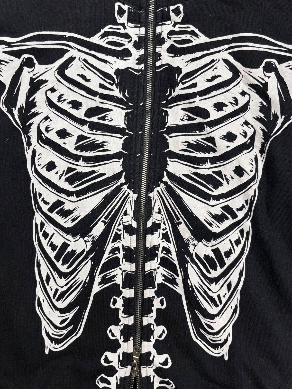 Beauty Beast 2000s Glad News - Dragon Skeleton Zip Hoodie Size US M / EU 48-50 / 2 - 4 Thumbnail