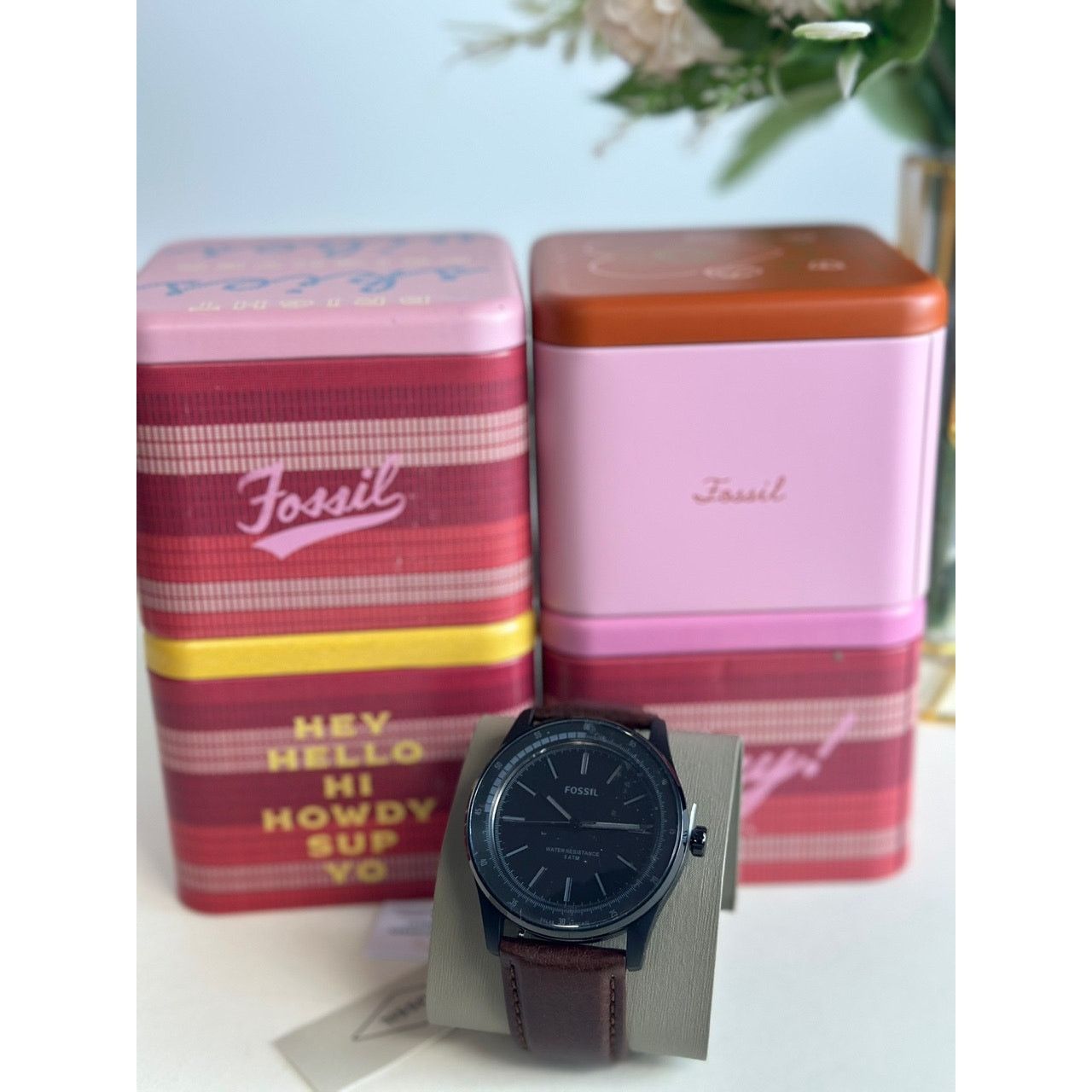 Fossil FOSSIL BQ2666 Sullivan Solar-Powered Brown Leather Watch Size ONE SIZE - 1 Thumbnail