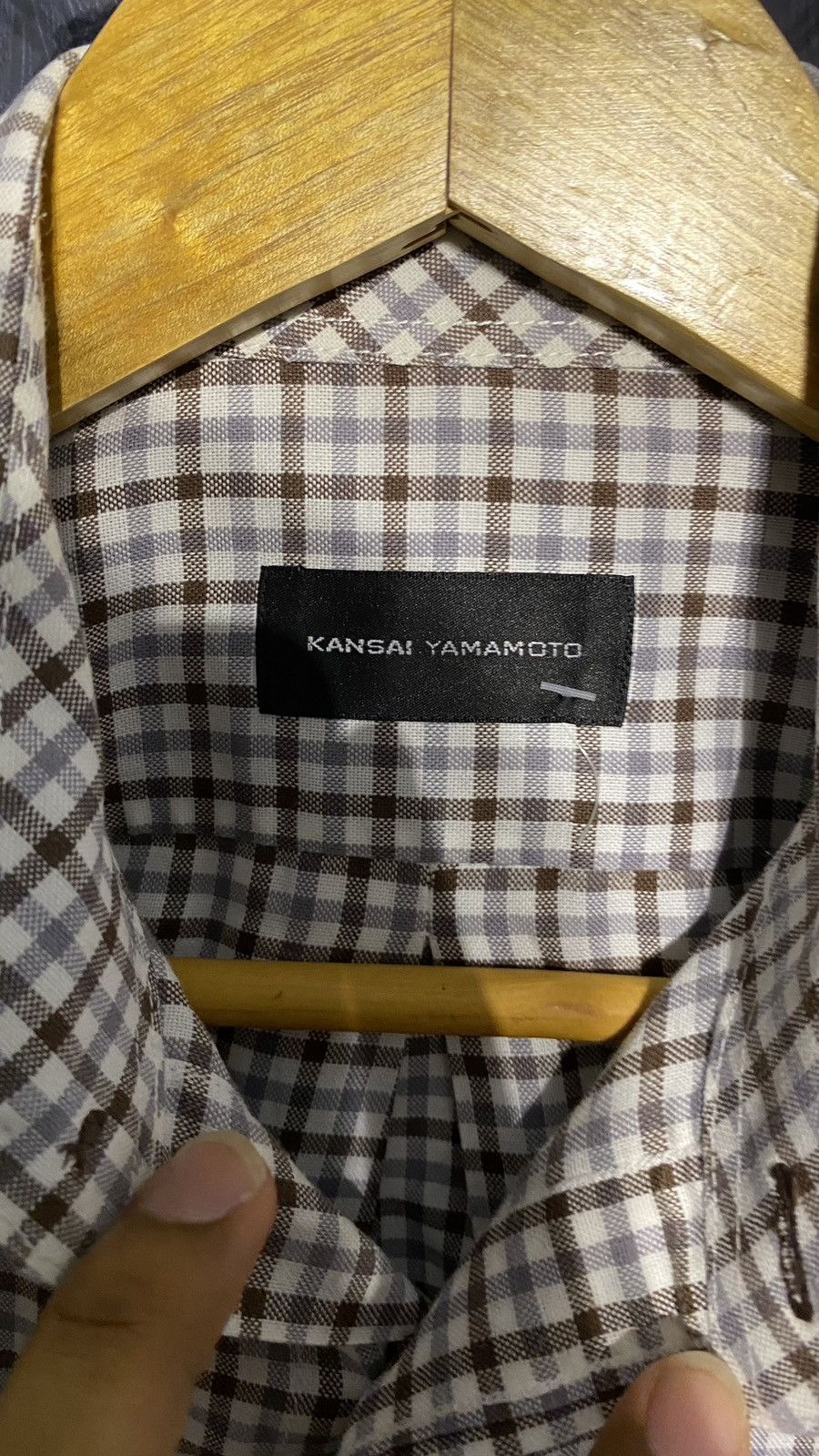 Kansai Yamamoto KANSAI YAMAMOTO SHIRT SMALL CHECKERED Size US M / EU 48-50 / 2 - 4 Thumbnail