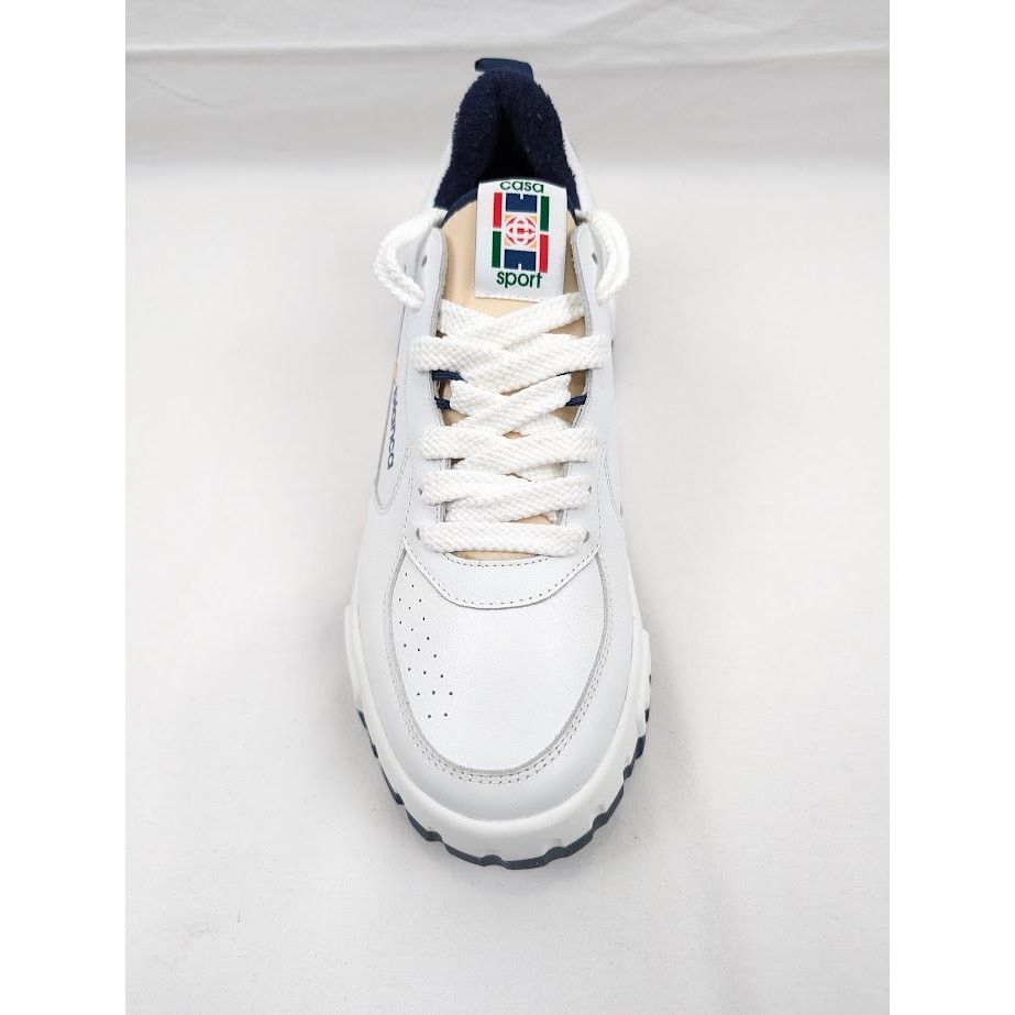 Casablanca o1rshd1 Men's Court Sneakers in White Navy Size US 9 / EU 42 - 5 Thumbnail