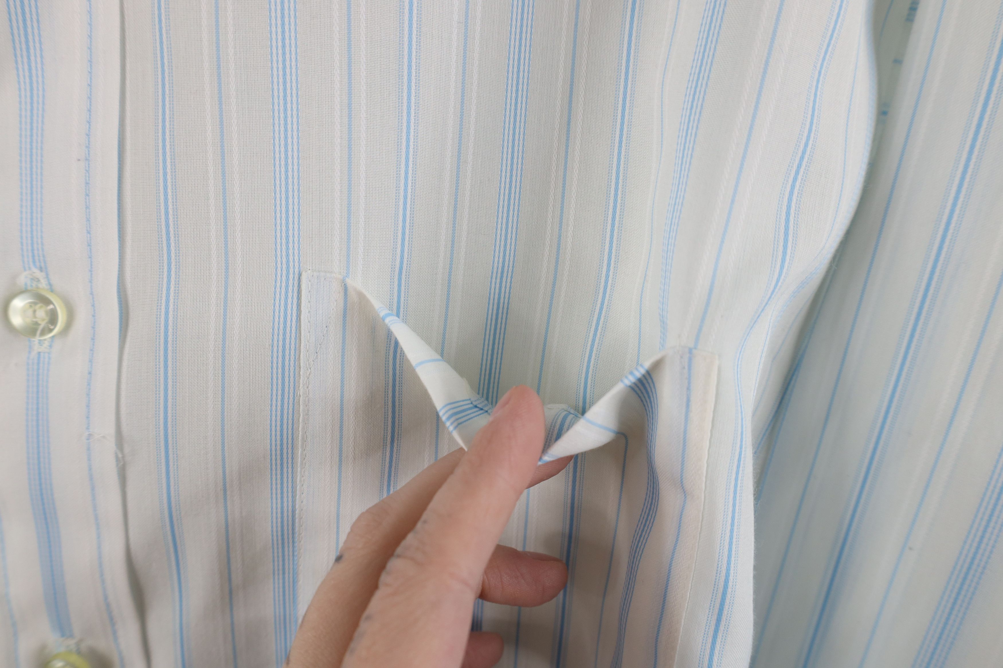 Vintage Vintage 70s Streetwear Striped Collared Button Shirt USA Size US M / EU 48-50 / 2 - 6 Thumbnail