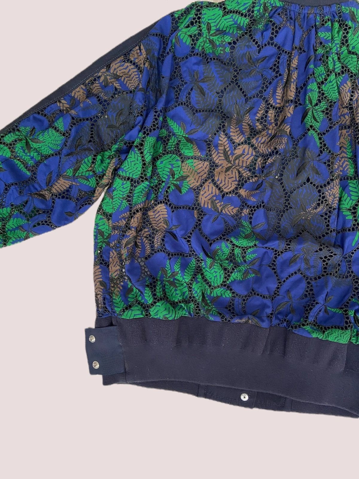 Sacai Lace Leaf Bomber Jacket Size US M / EU 48-50 / 2 - 4 Thumbnail