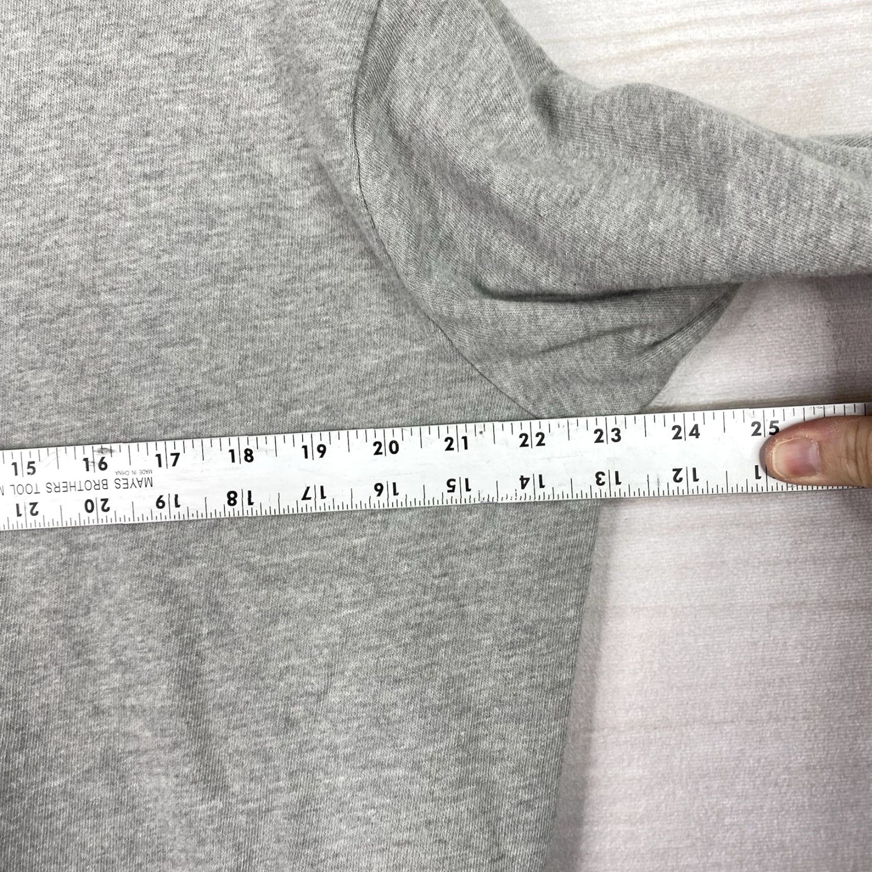 Vintage POL Hoodie Womens L Gray Embroidered Sleeves Pockets Crew Neck Knit Pullover Bohemian Cowboy All Seasons Hooded Sweatshirt Size L / US 10 / IT 46 - 3 Thumbnail