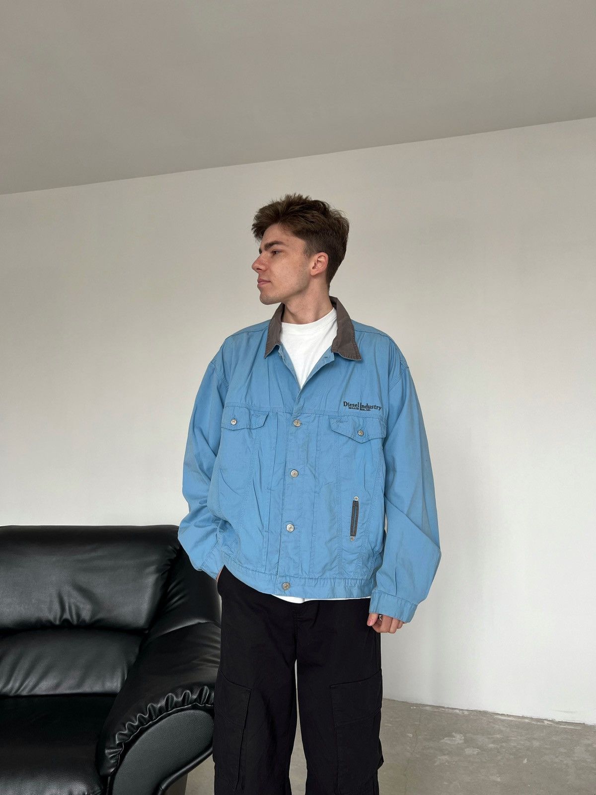 image of Diesel Denim Jacket in Blue, Men's (Size XL)